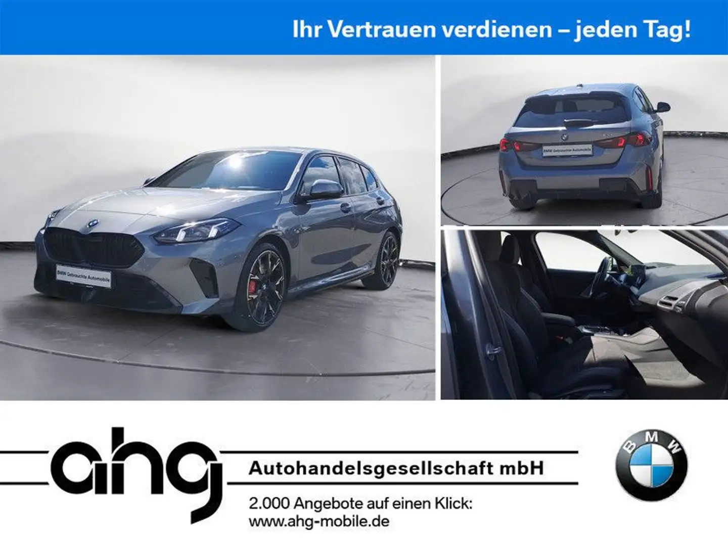 BMW 120 i Sportpaket Pro Head Up LM 19'Rückfahrkamera Grau - 1