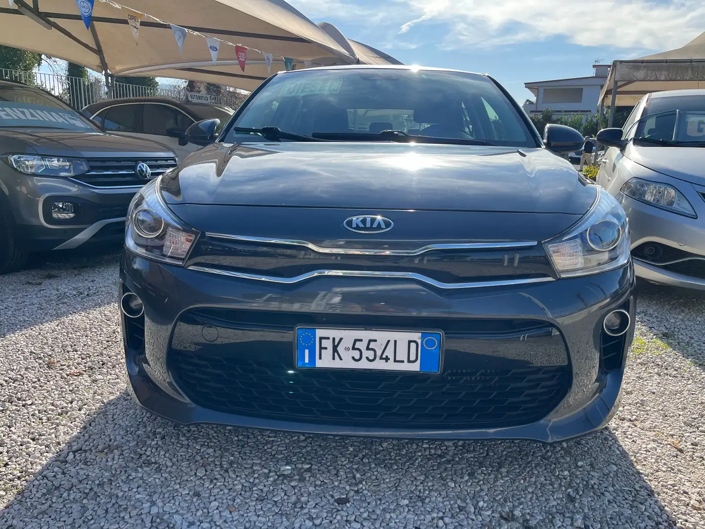 Kia Rio 1400 CRDI 5 PORTE KM CERTIFICATI 1 PROP RETROCAMER Gris - 2