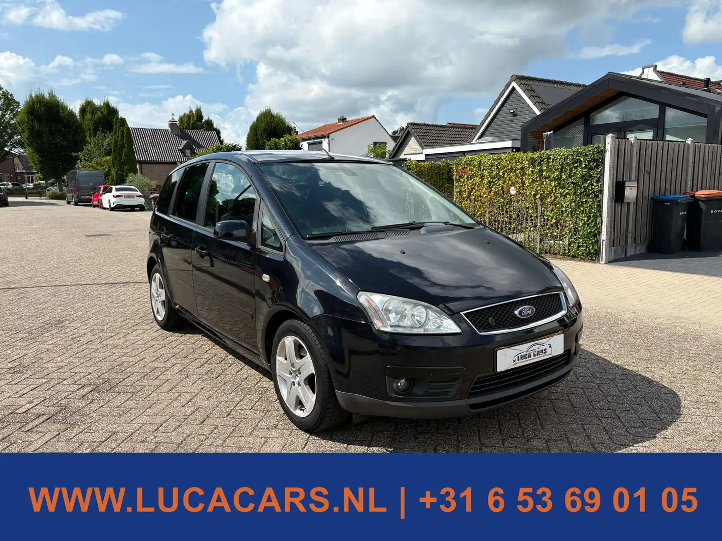 Ford Focus C-Max 1.8-16V Futura 2X SLEUTEL + BOEKJES! NIEUWE APK! Negro - 2