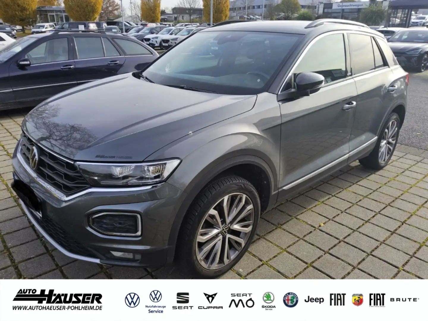 Volkswagen T-Roc UNITED 1.5 TSI NAVI KAMERA ACC LED PDC SITZHZG Grau - 1