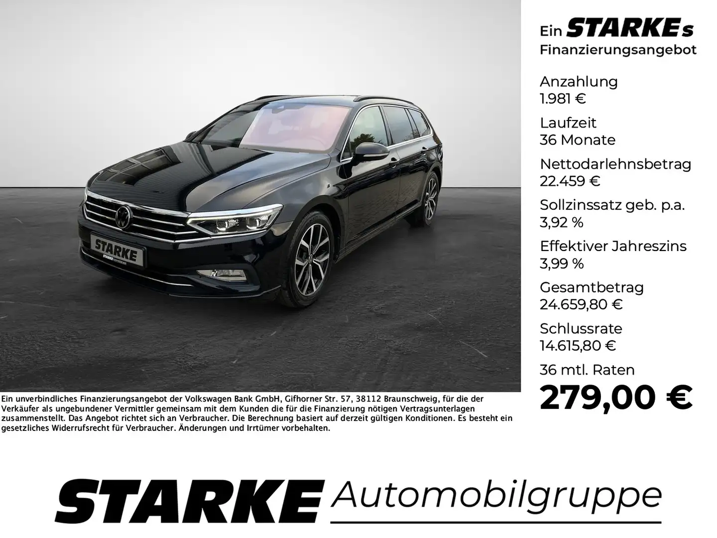 Volkswagen Passat Variant 1.5 TSI DSG Business R-Line Sportpaket Schwarz - 1