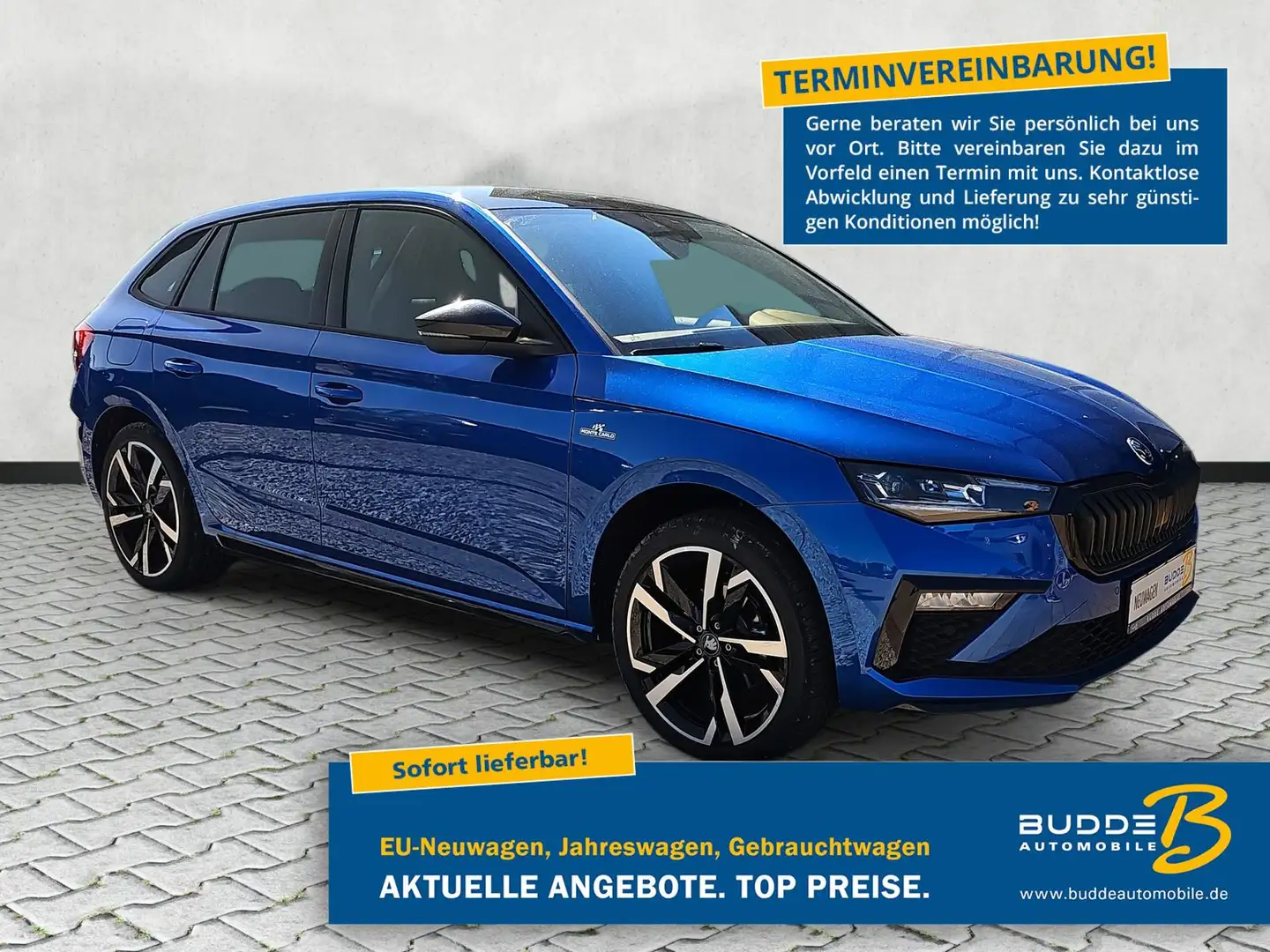 Skoda Scala 1.5 TSI DSG Monte Carlo / AHK / 18" Ursa Blau - 1