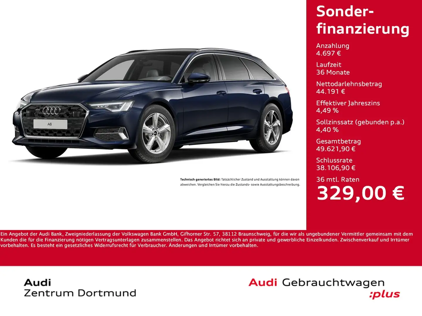 Audi A6 Avant 45 quattro advanced PANO AHK NAVI CAM Blau - 1