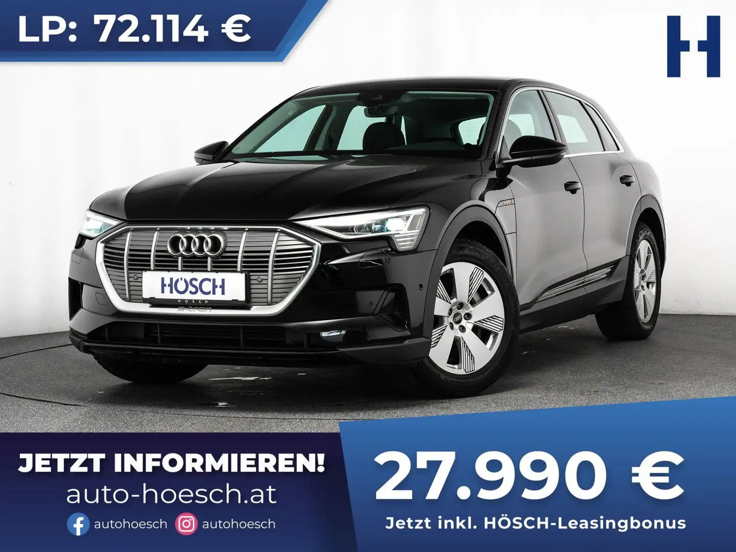 Audi e-tron 50 quattro LEDER PREISKRACHER -61% Schwarz - 1