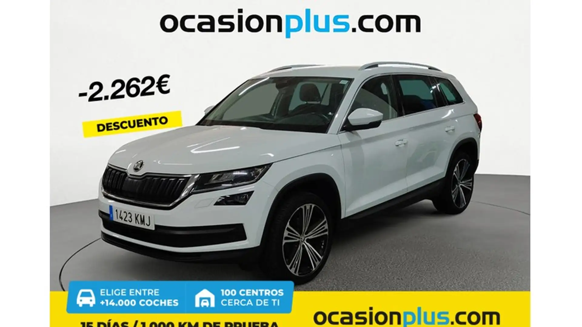 Skoda Kodiaq 2.0TDI AB tech Style 4x2 DSG 110kW Blanc - 1