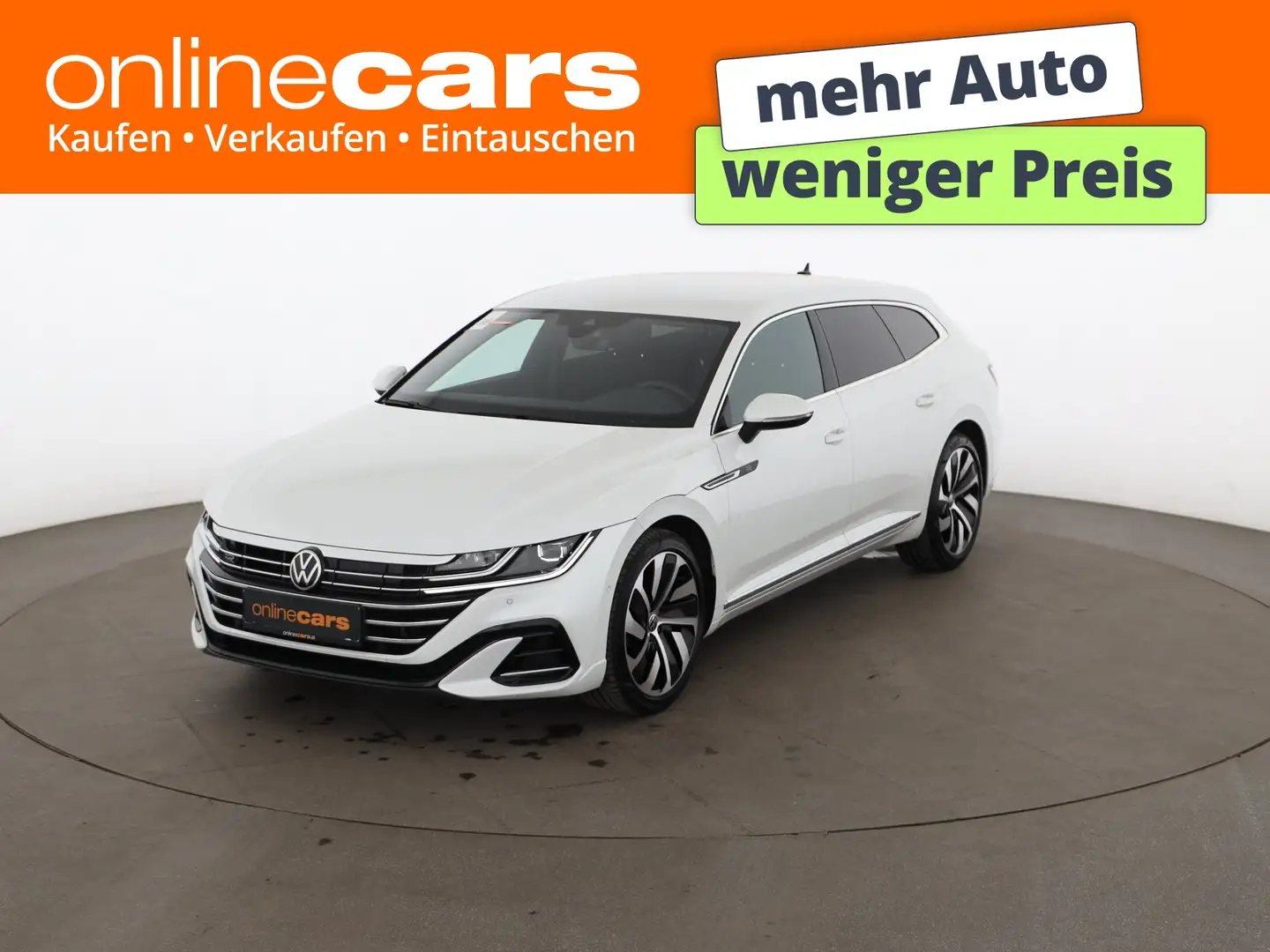 Volkswagen Arteon SB 1.4 TSI R-Line Aut LED AHK SITZHZG NAVI Weiß - 1