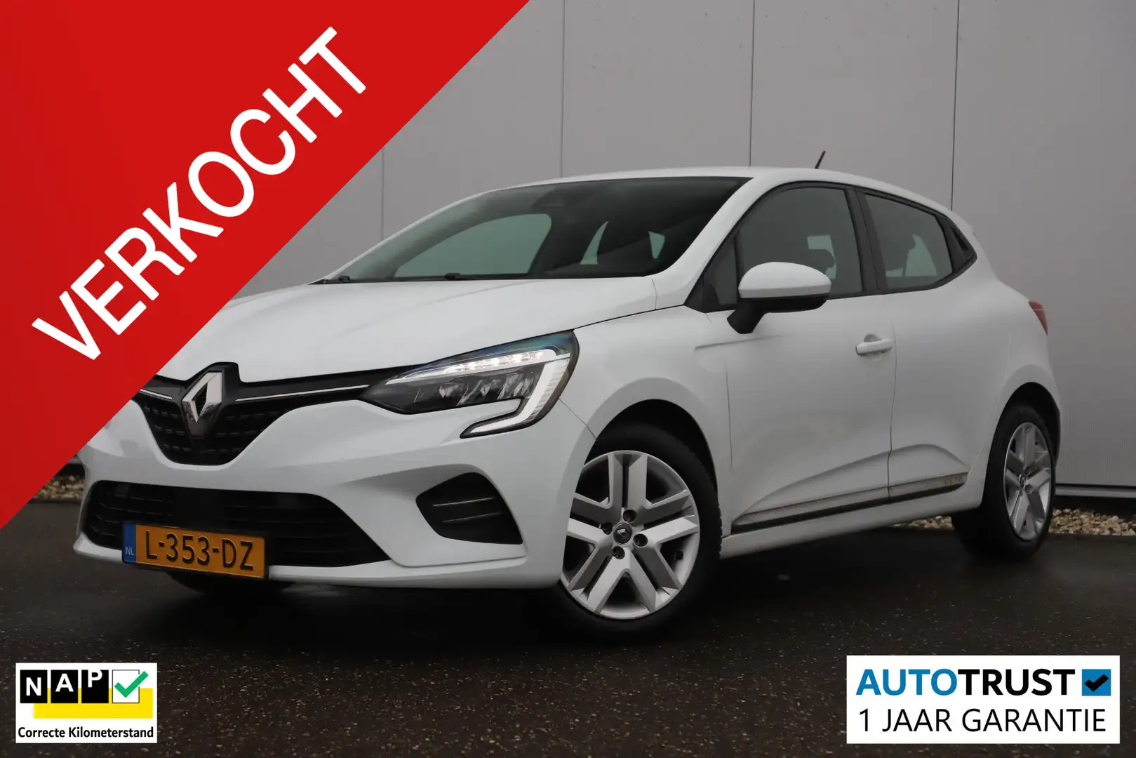 Renault Clio 1.0 TCe Zen Navigatie Airco Cruise Control Carplay Weiß - 1