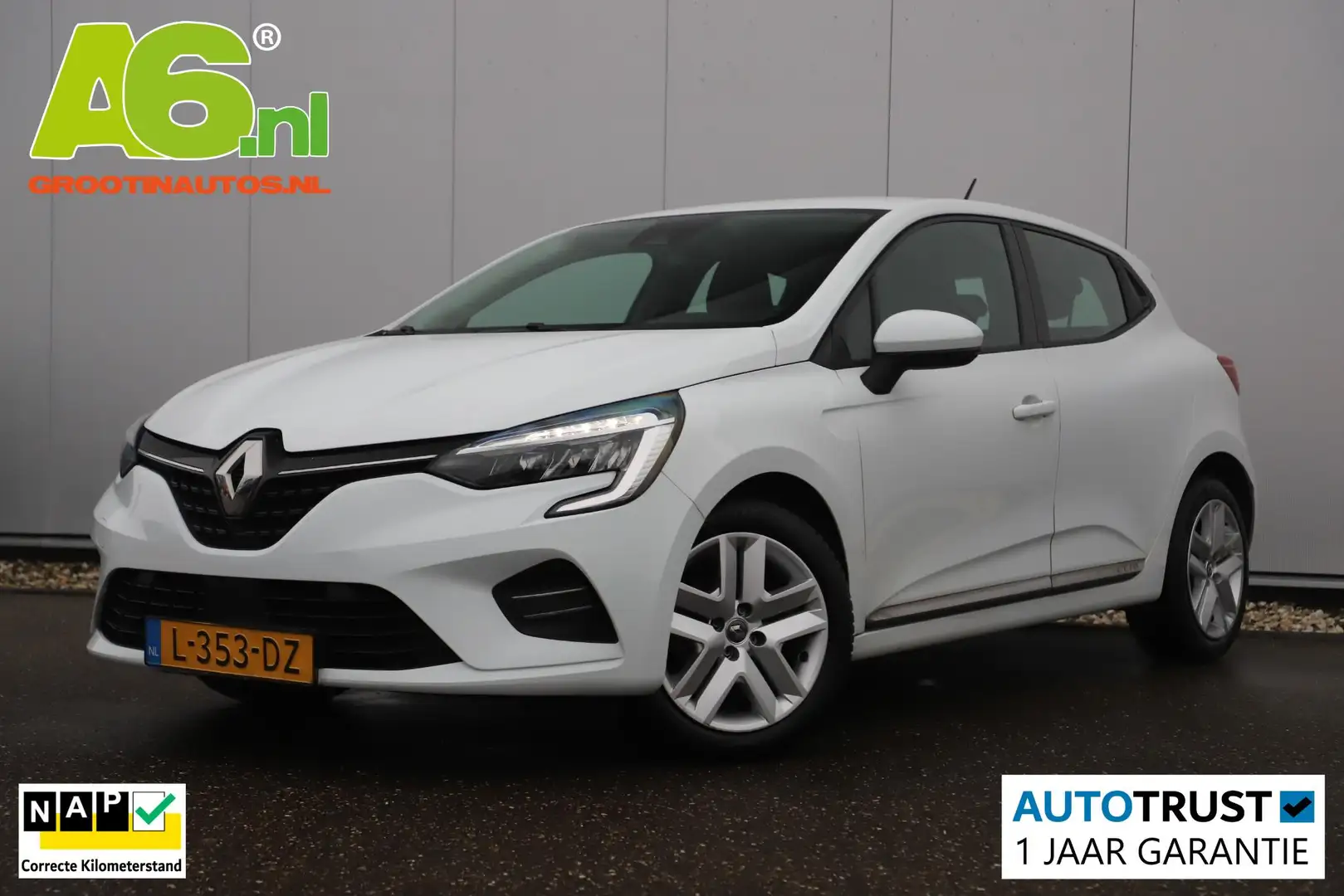 Renault Clio 1.0 TCe Zen Navigatie Airco Cruise Control Carplay Weiß - 1