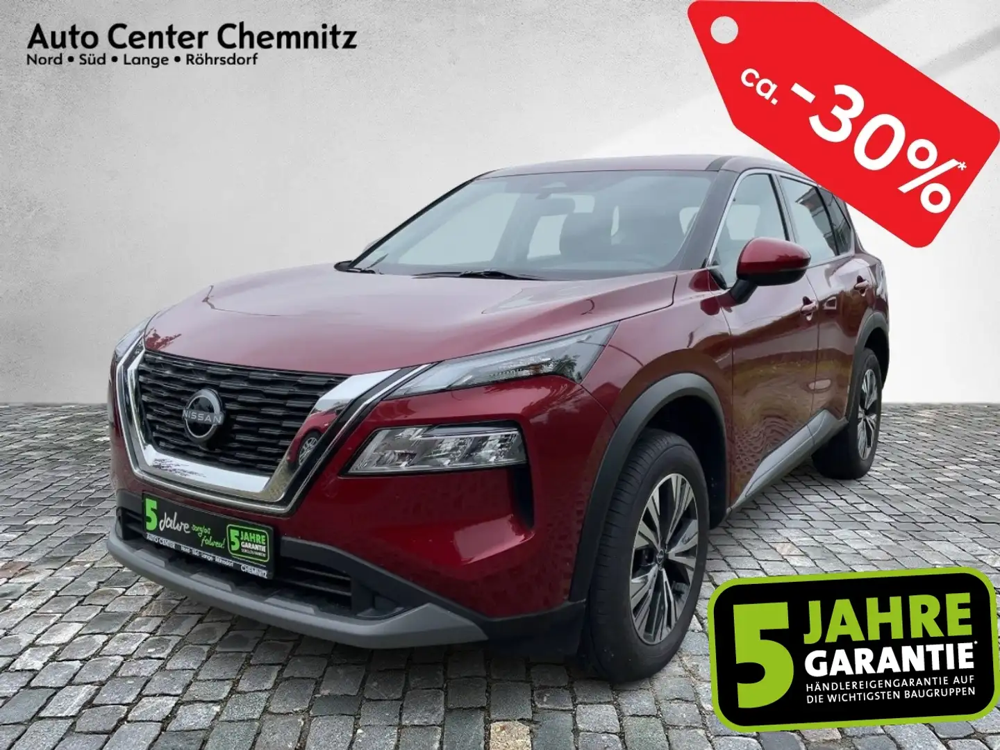 Nissan X-Trail 1.5 VC-T CVT Visia LED/Klima/DAB/PDC/AHK Rot - 1