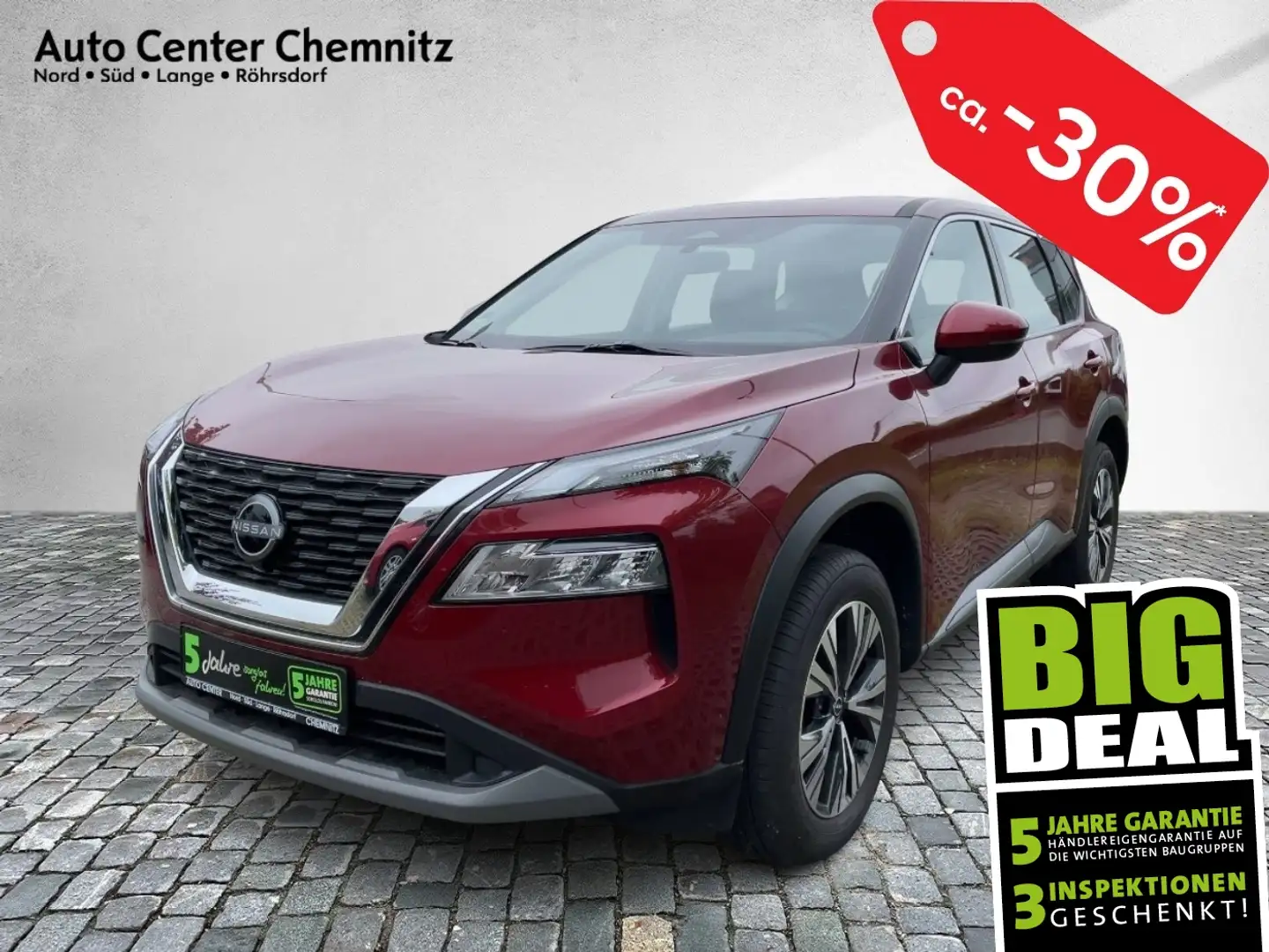 Nissan X-Trail 1.5 VC-T CVT Visia LED/Klima/DAB/PDC/AHK Roşu - 1