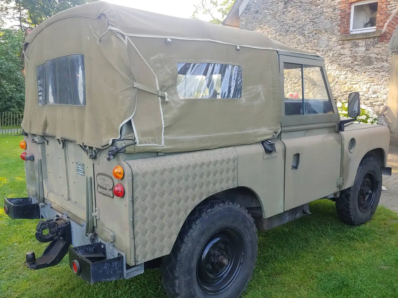 Land Rover Serie3 LR 88 Cabrio/pick up schöner Zustand H Zulassung 5 Sitzer Verzinkter Rahmen frame off restauration, foto 10