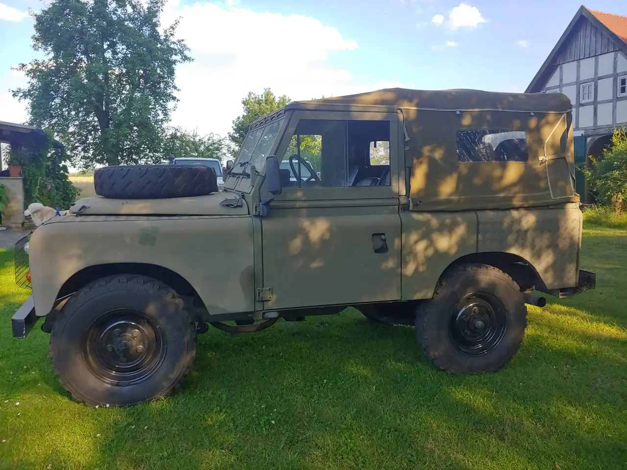 Land Rover Serie3 LR 88 Cabrio/pick up schöner Zustand H Zulassung 5 Sitzer Verzinkter Rahmen frame off restauration, foto 8