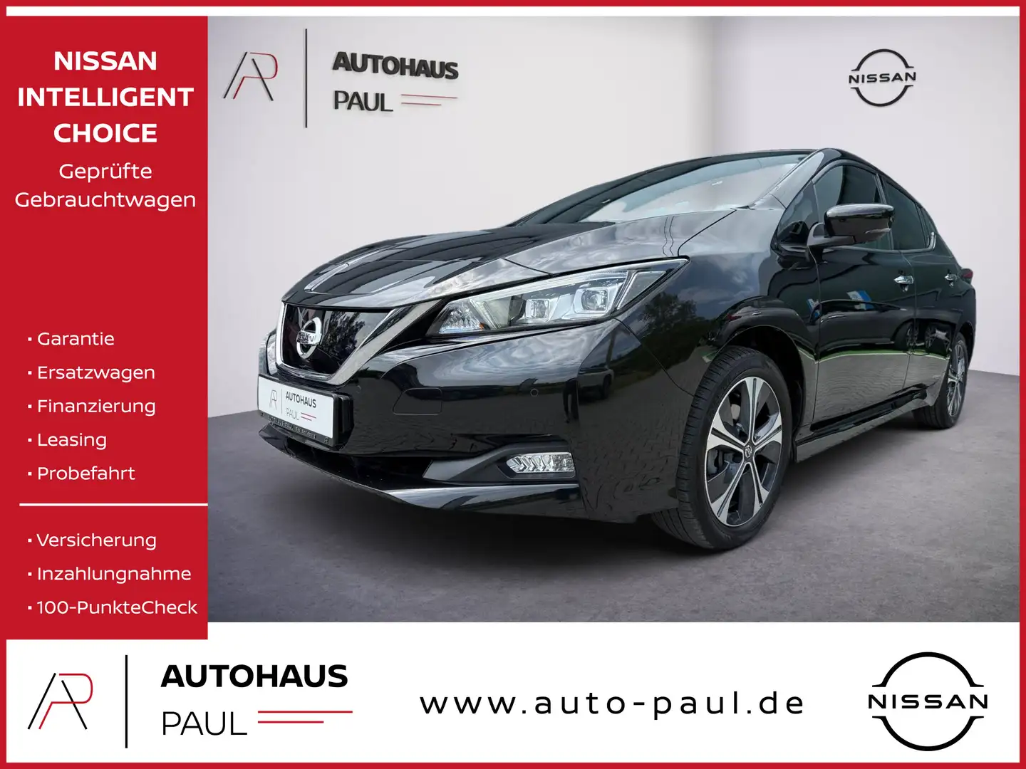 Nissan Leaf e+ Tekna, Leder, LED,Bose,ProPilot,E-Pedal Nero - 1