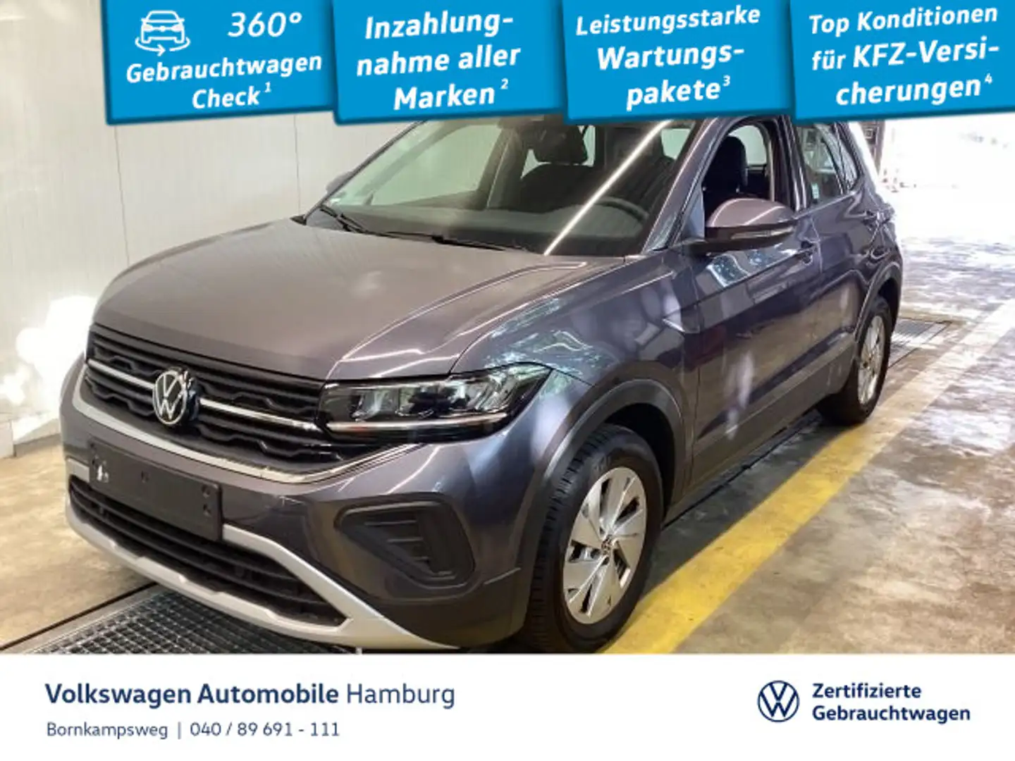 Volkswagen T-Cross 1.0 TSI Life ACC Navi Sitzhzg IQ Drive Gris - 1