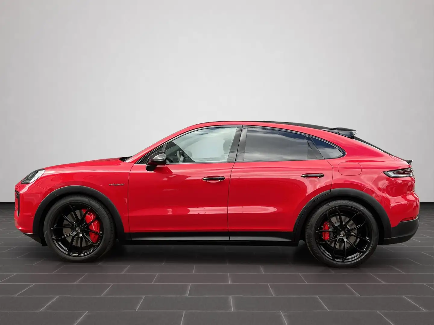 Porsche Cayenne Turbo E-Hybrid Coupe Hinterachsl.,Leicht Rot - 2