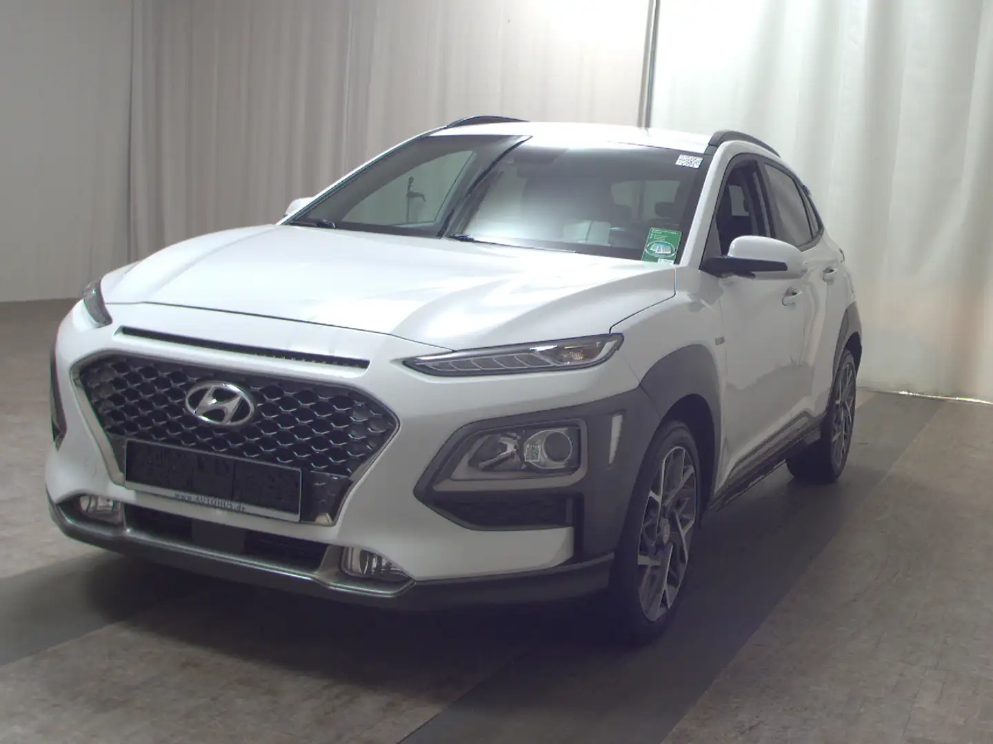 Hyundai KONA 1.6 GDI Hybrid Style Navi HuD T-Leder RFK Weiß - 2