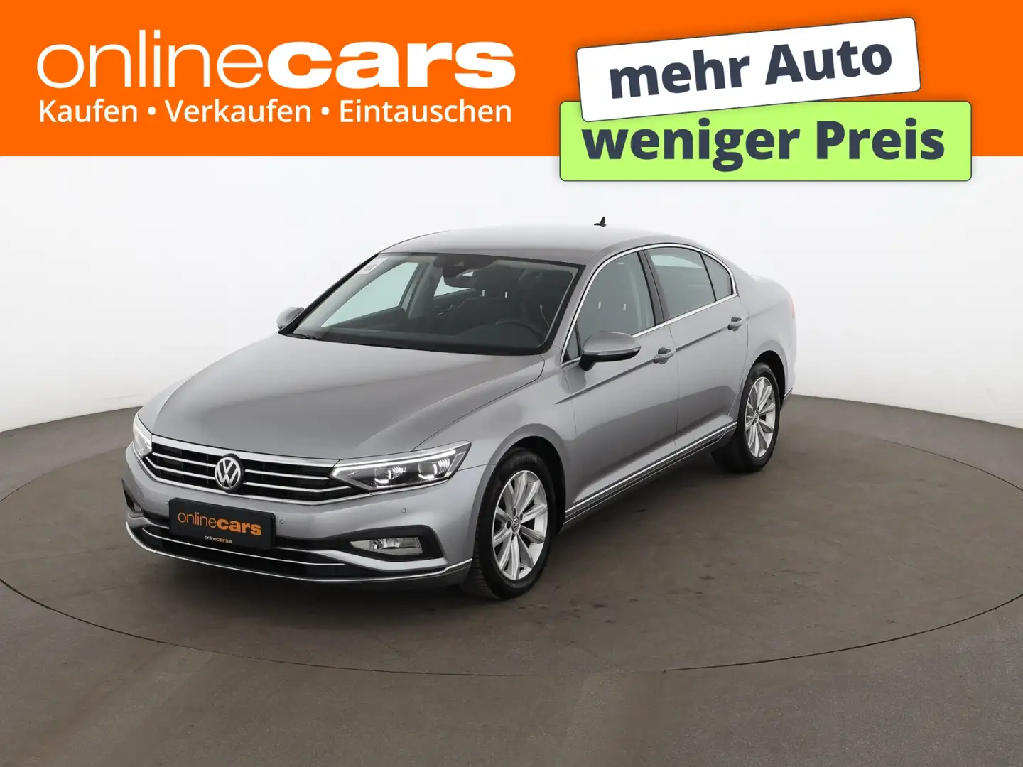 Volkswagen Passat Business 1.6 TDI Aut LED RADAR LEDER NAVI Silber - 1