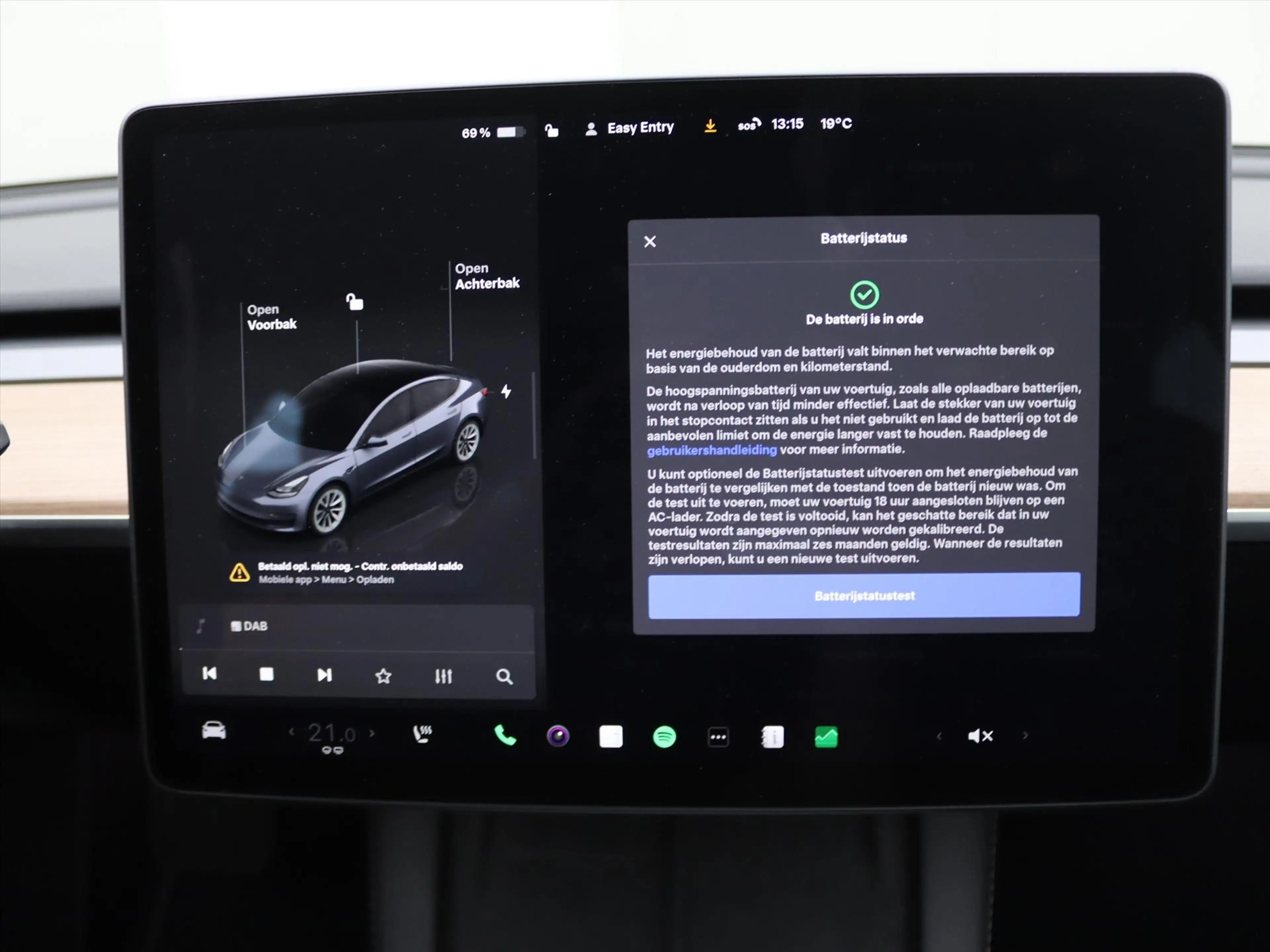 Tesla Model 3 Long Range AWD 75kWh 351pk 94.3% SoH [ AMD RYZEN+A — photo 35