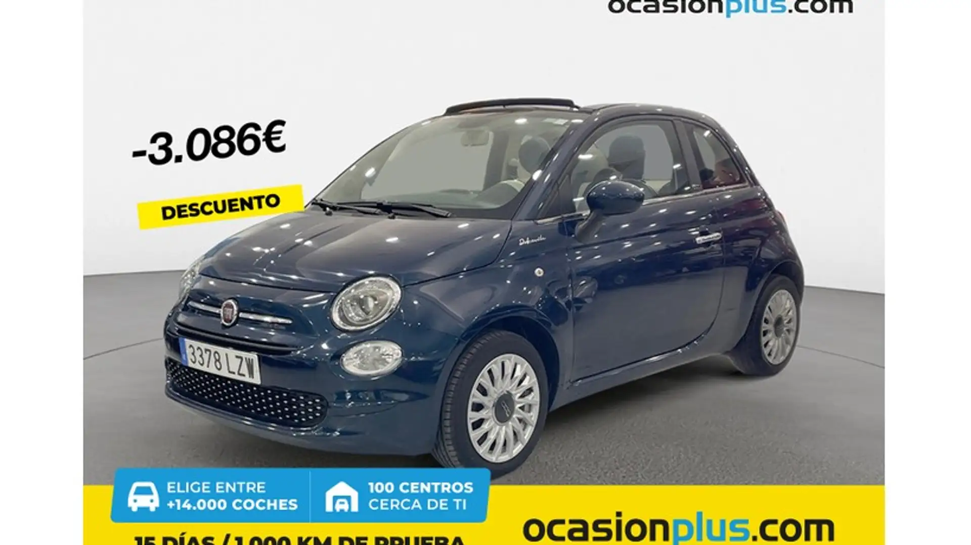Fiat 500C 1.0 Hybrid Dolcevita 52kW Azul - 1