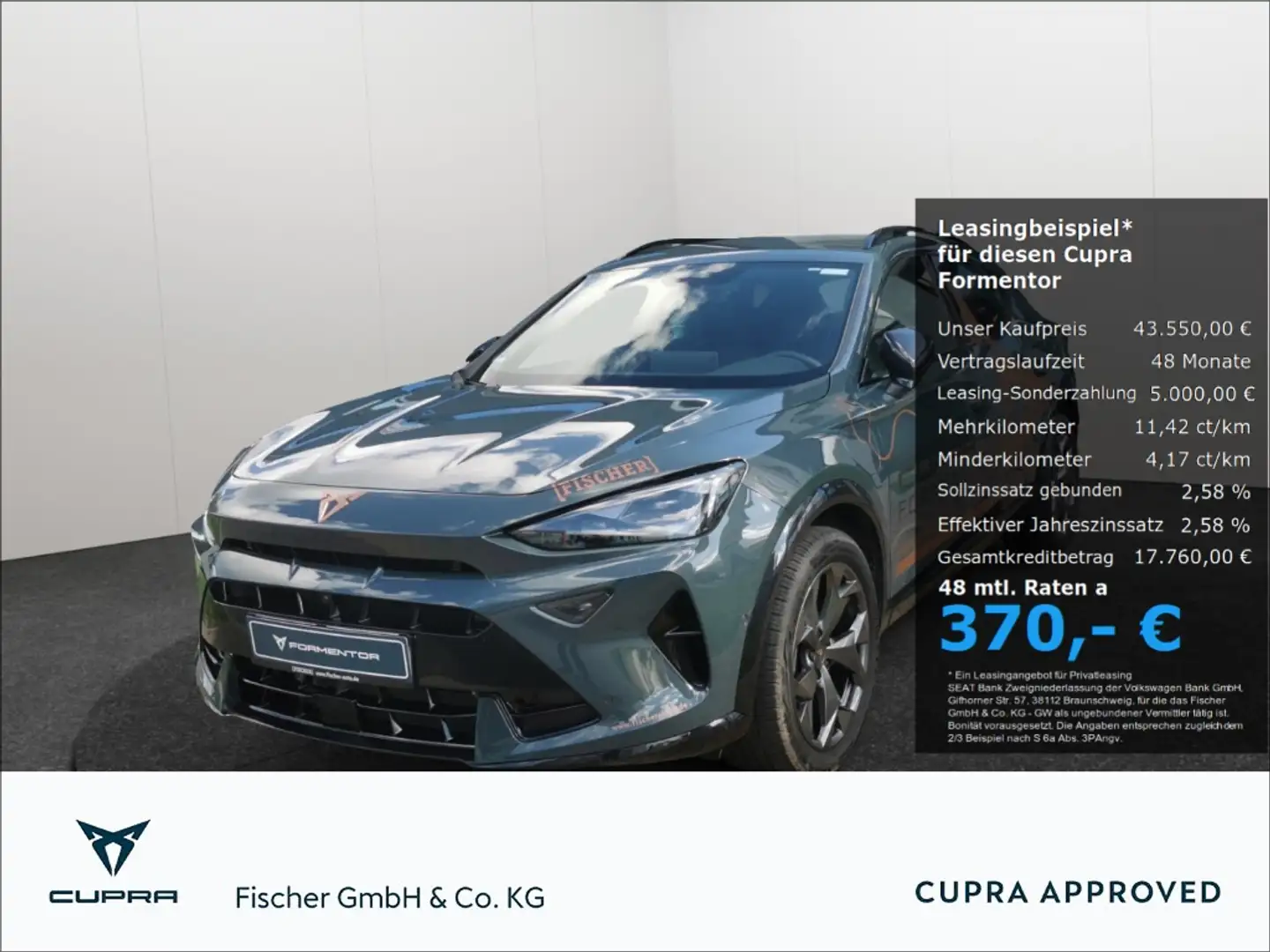 CUPRA Formentor 1.5 e-Hybrid DSG Matrix Navi 360° Vorber. AHK Blau - 1