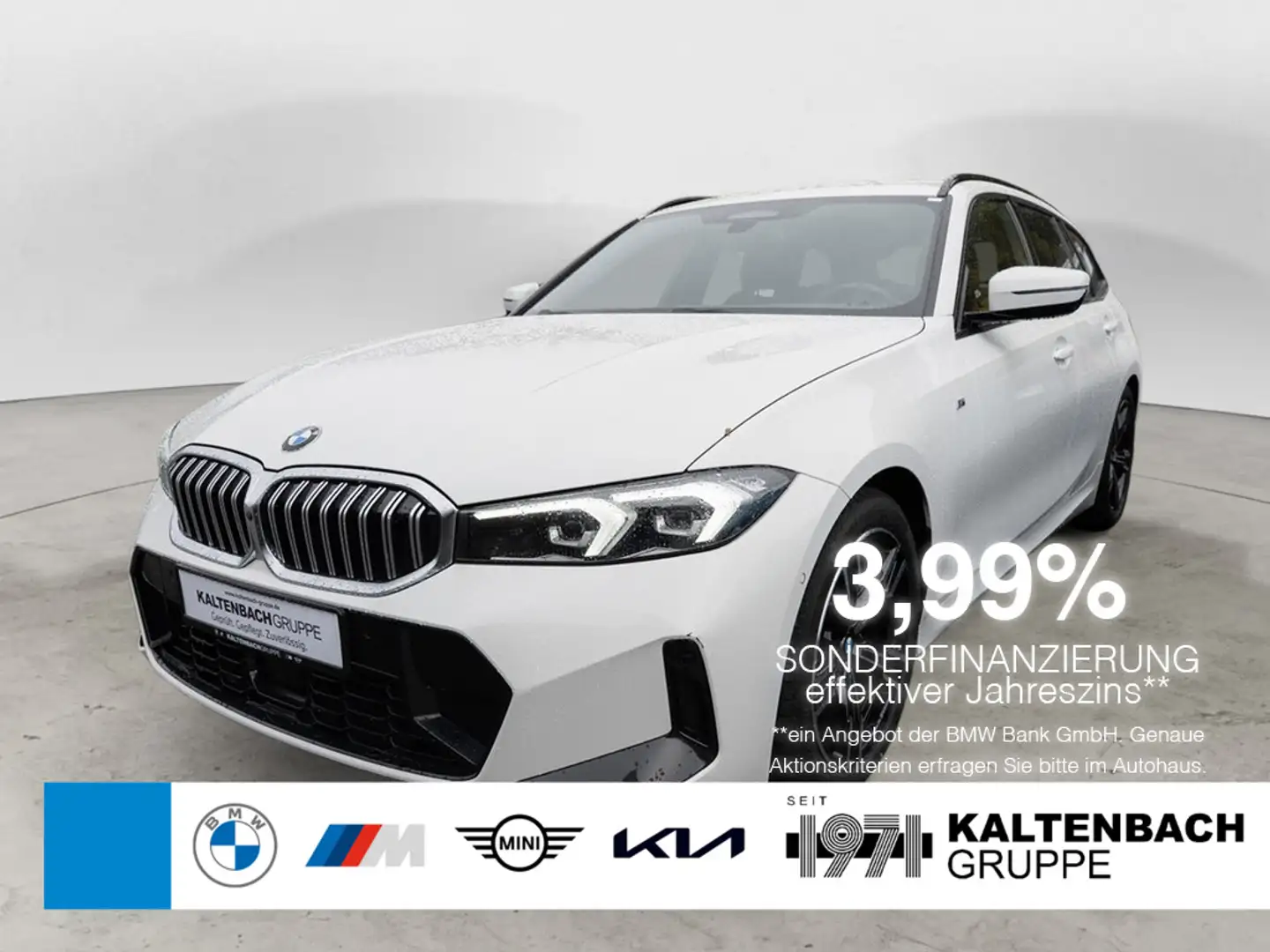 BMW 320 d Touring xDrive M-Sport AHK STANDHZ 360° Blanc - 1