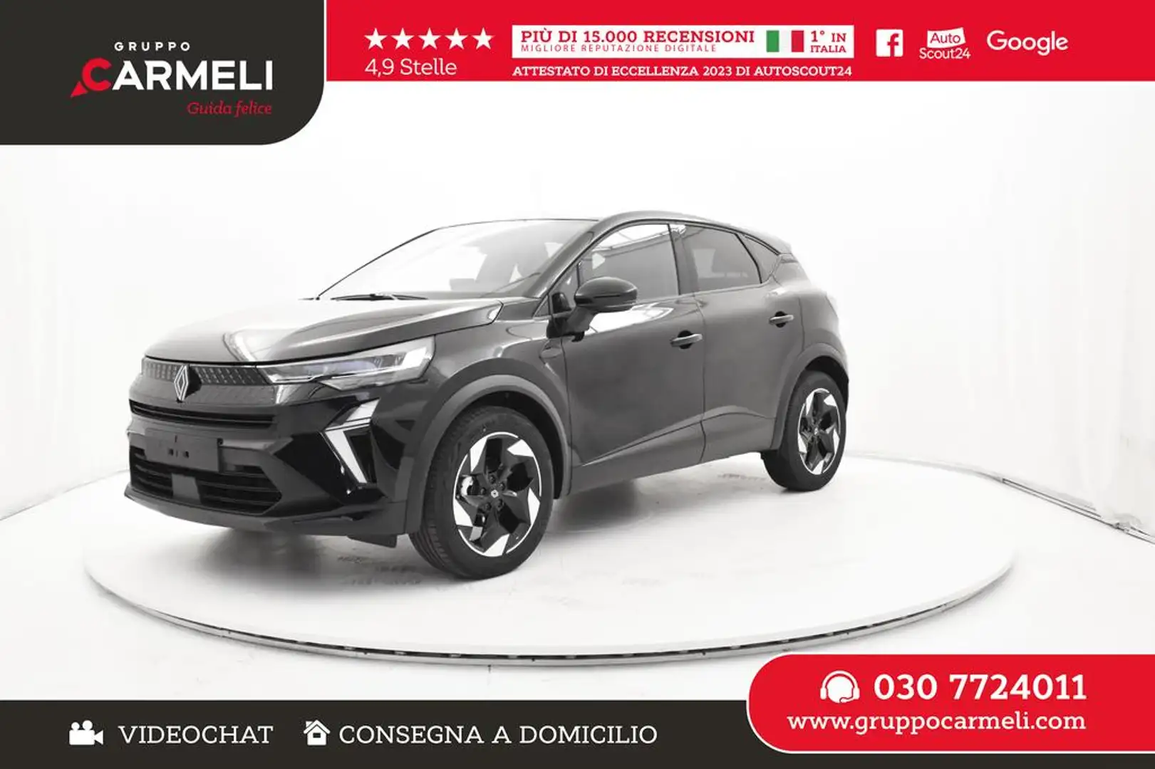 Renault Captur 1.3 mild hybrid Techno 160cv edc KM0 Nero - 1
