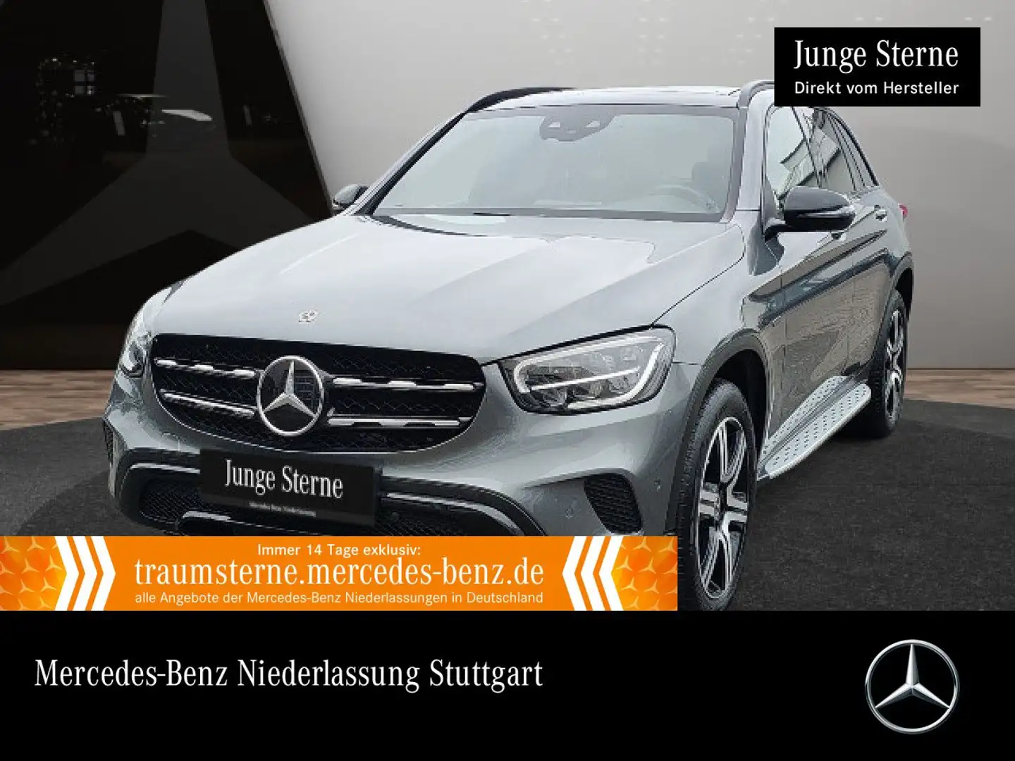 Mercedes-Benz GLC 300 e 4M NIGHT+PANO+AHK+LED+FAHRASS+KAMERA+9G Grau - 1