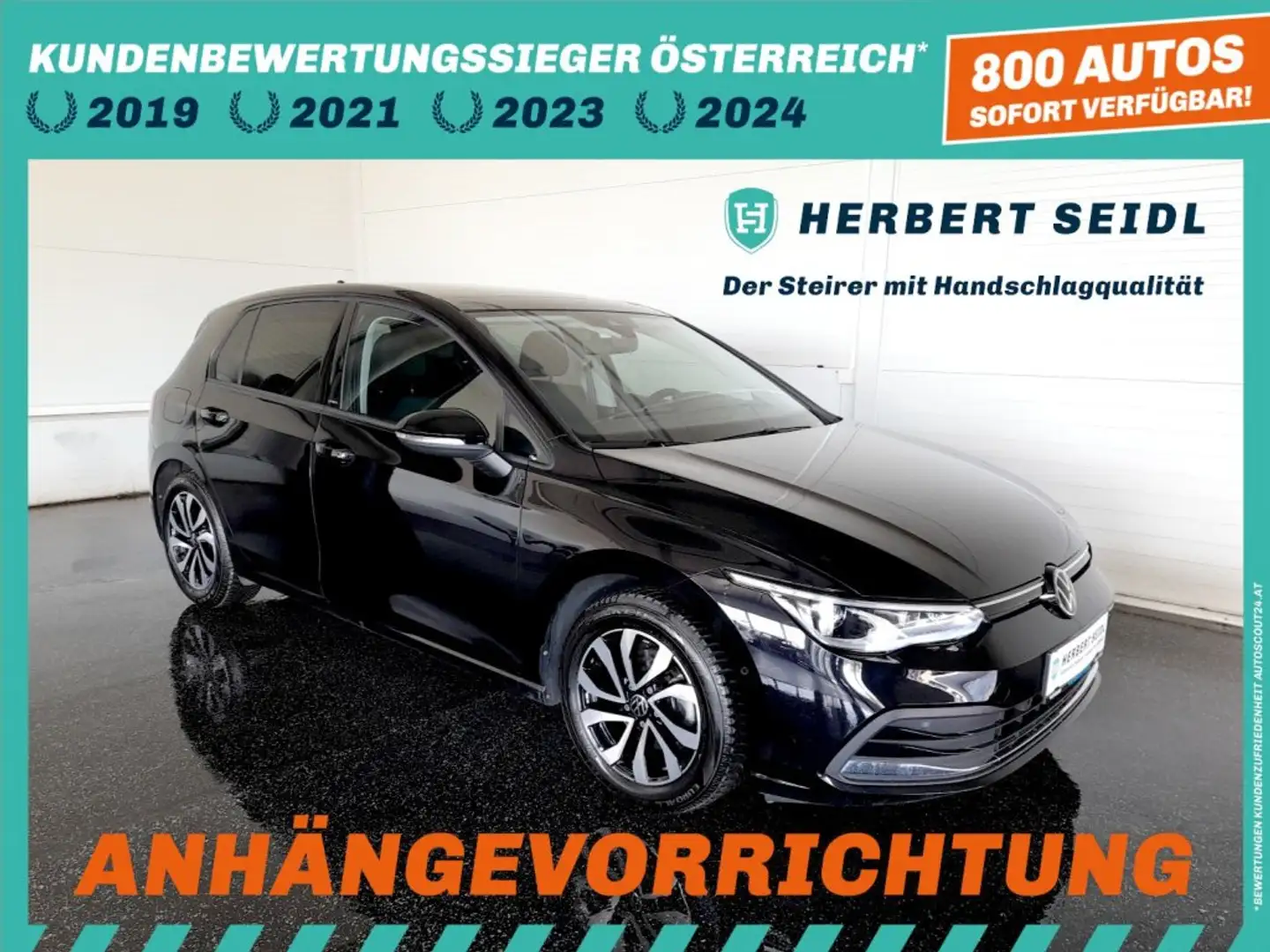 Volkswagen Golf VIII ACTIVE 2,0 TDI DSG *SKY / MATRIX-LED / HEAD-UP / VIRTUELL PRO / NAVI / AHV & KAMERA / ACC / KEYLESS* Schwarz - 1