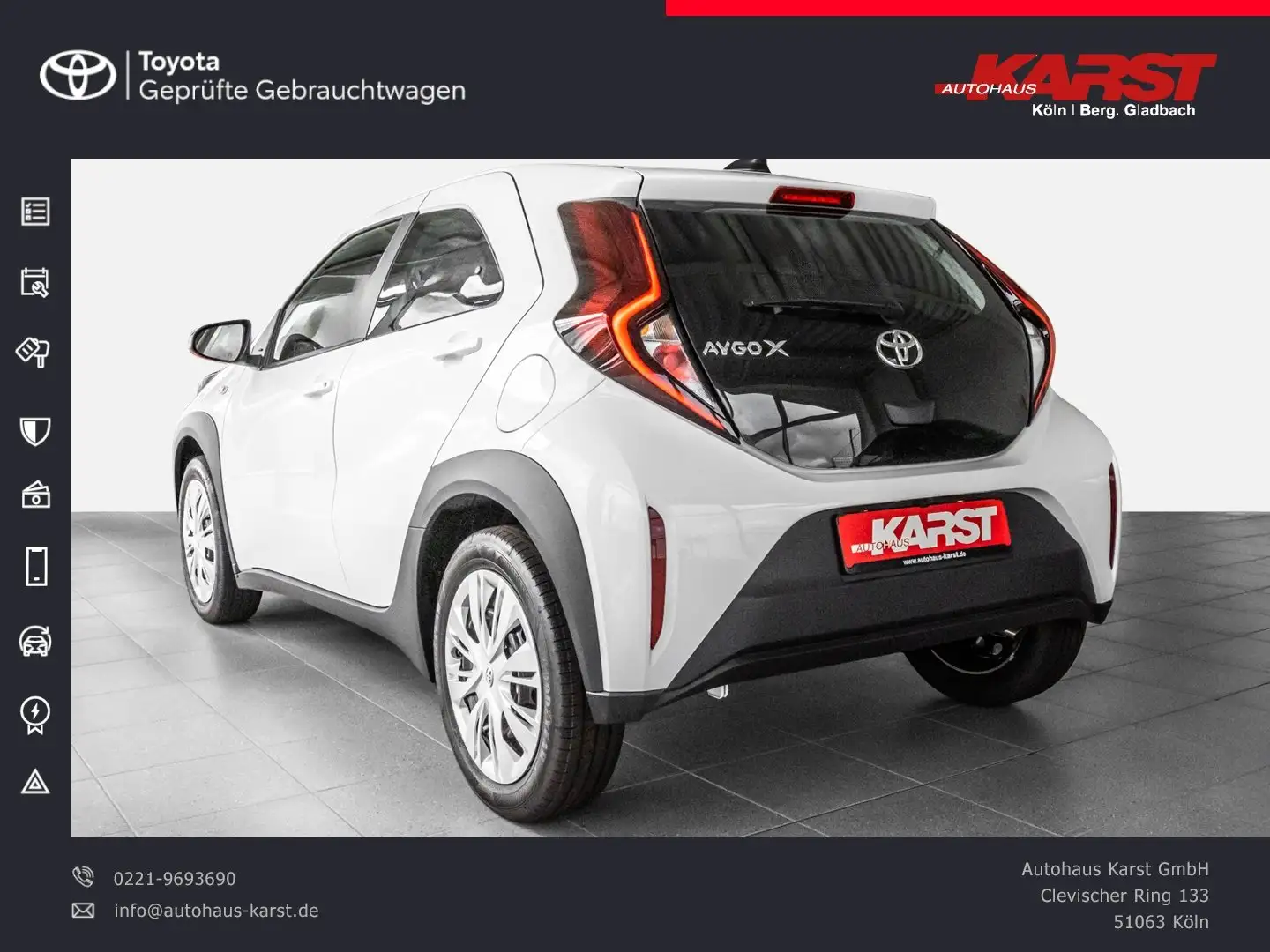 Toyota Aygo X 1.0 l Play 5 M/T ''SOFORT''Android/Apple Bianco - 2