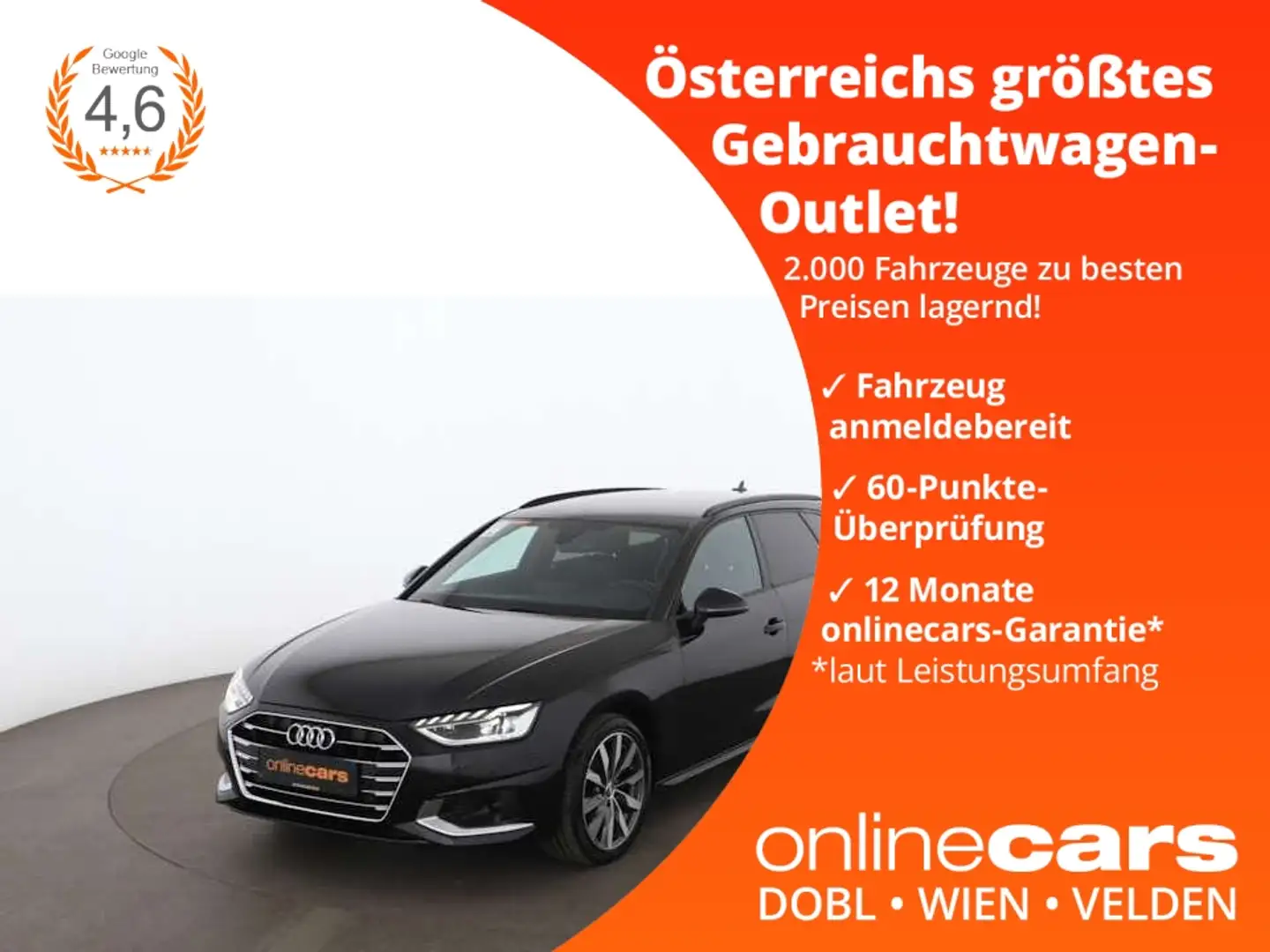 Audi A4 Avant 35 TDI advanced Aut LED RADAR NAVI PDC Black - 1