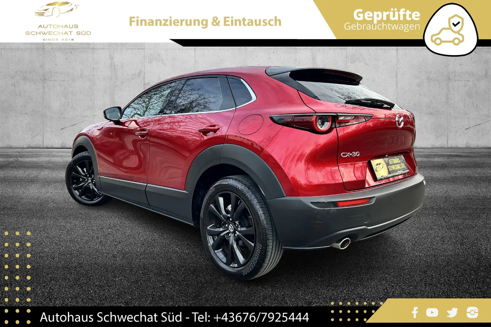 Mazda CX-30 e-Skyactive G122 Homura Aut. 2WD // 1.BESITZ // Rot - 2