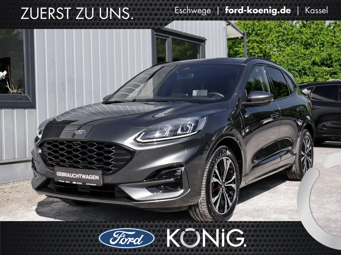 Ford Kuga ST-Line X Auto+ParkAssist+LED+Sitzheizung Klima Gris - 1