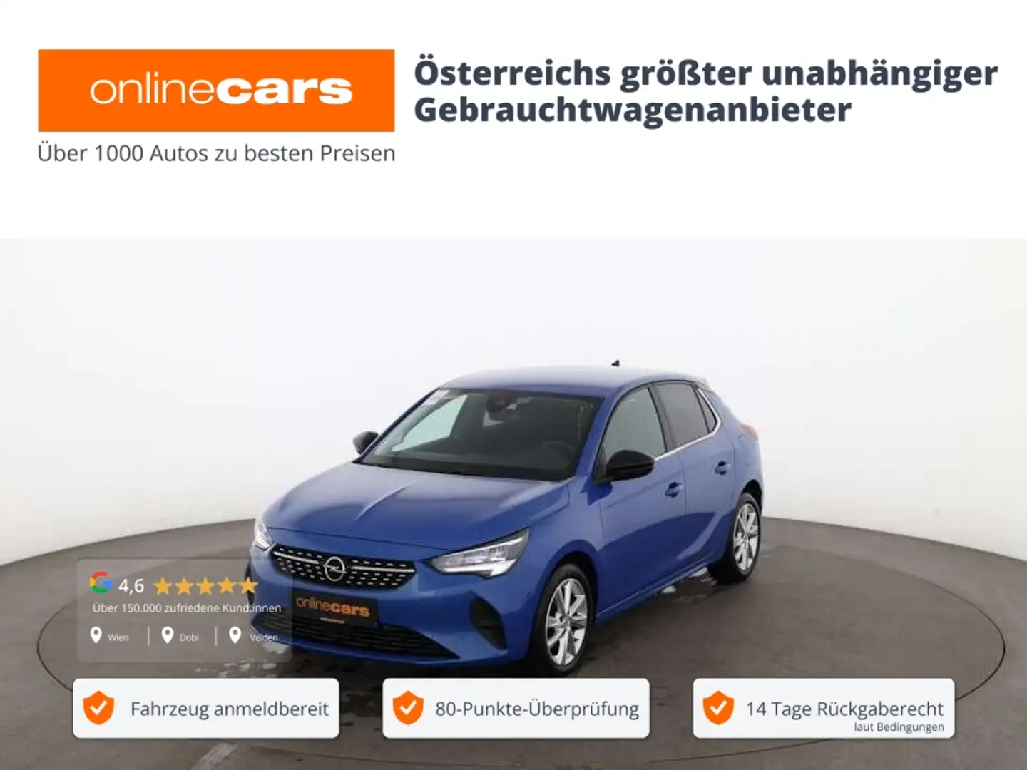 Opel Corsa F 1.2 Elegance LED R-CAM SITZHZG ASSIST PDC Blau - 1