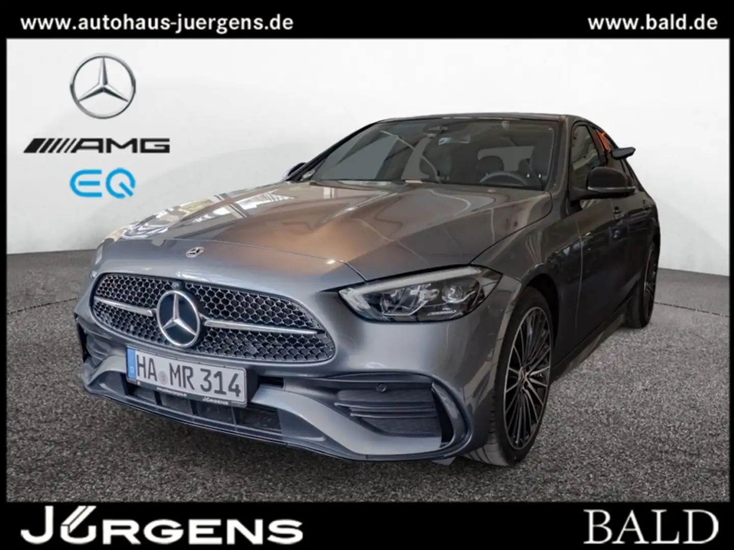 Mercedes-Benz C 180 AMG-Sport/LED/360/Pano/Night/Totw/Distr/19 Gris - 1