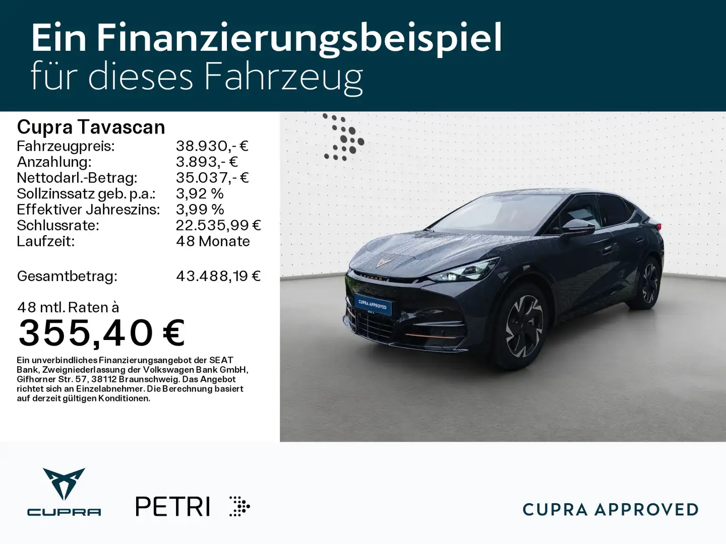 CUPRA Tavascan Endurance *NAVI*Wärmepumpe*KAM*SHZ*82kW Grigio - 2