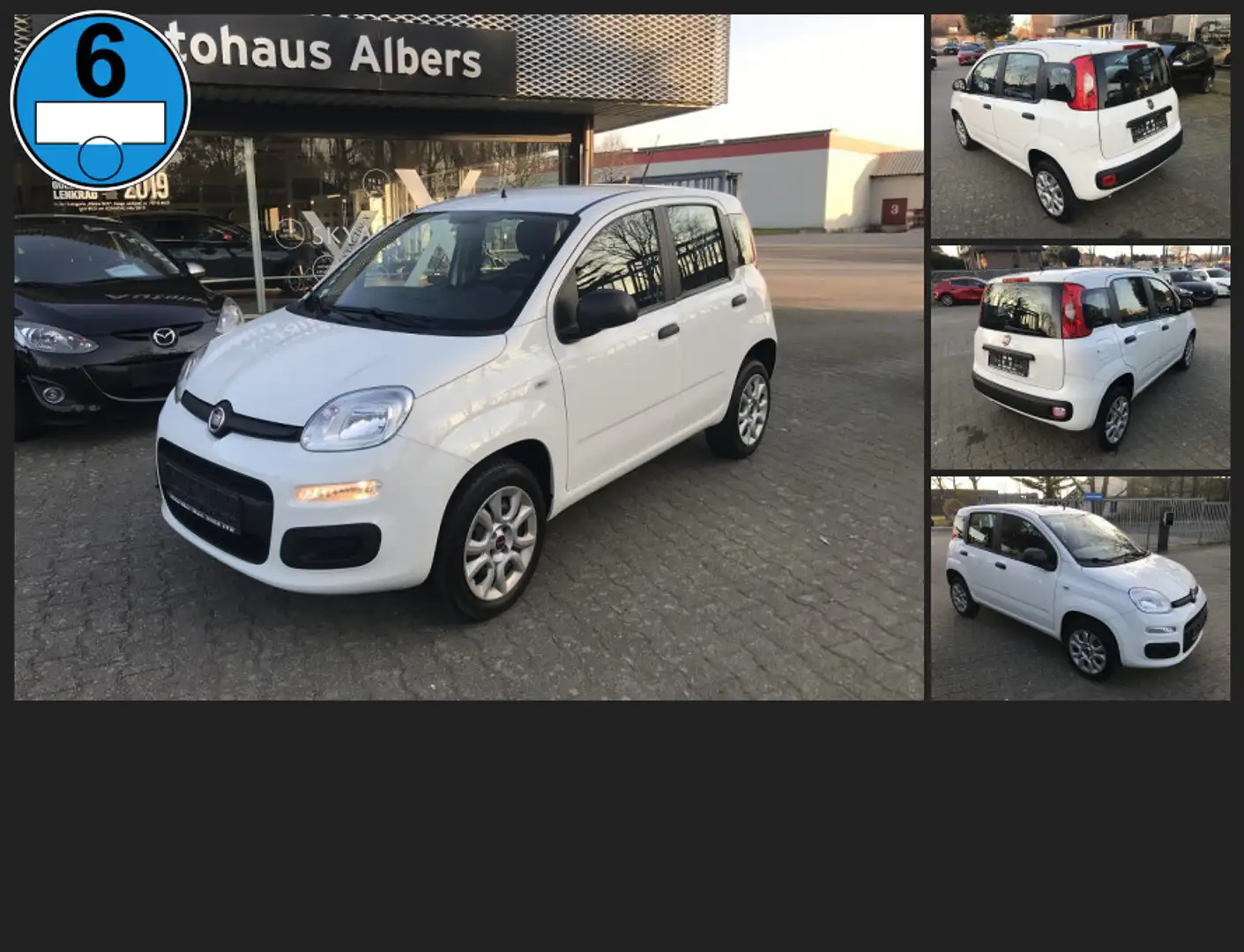 Fiat Panda 0.9 TwinAir Natural Power Easy , Klima, Wit - 1