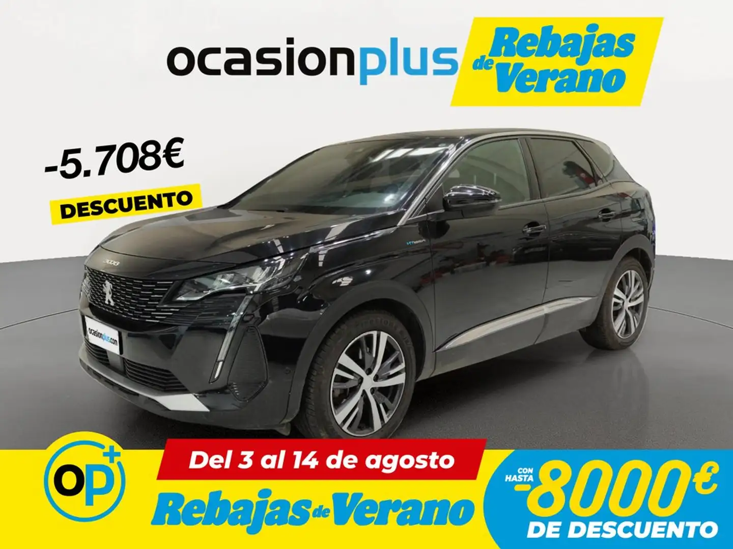 Peugeot 3008 HYB PHEV 300 Allure Pack AWD e-EAT8 Negro - 1