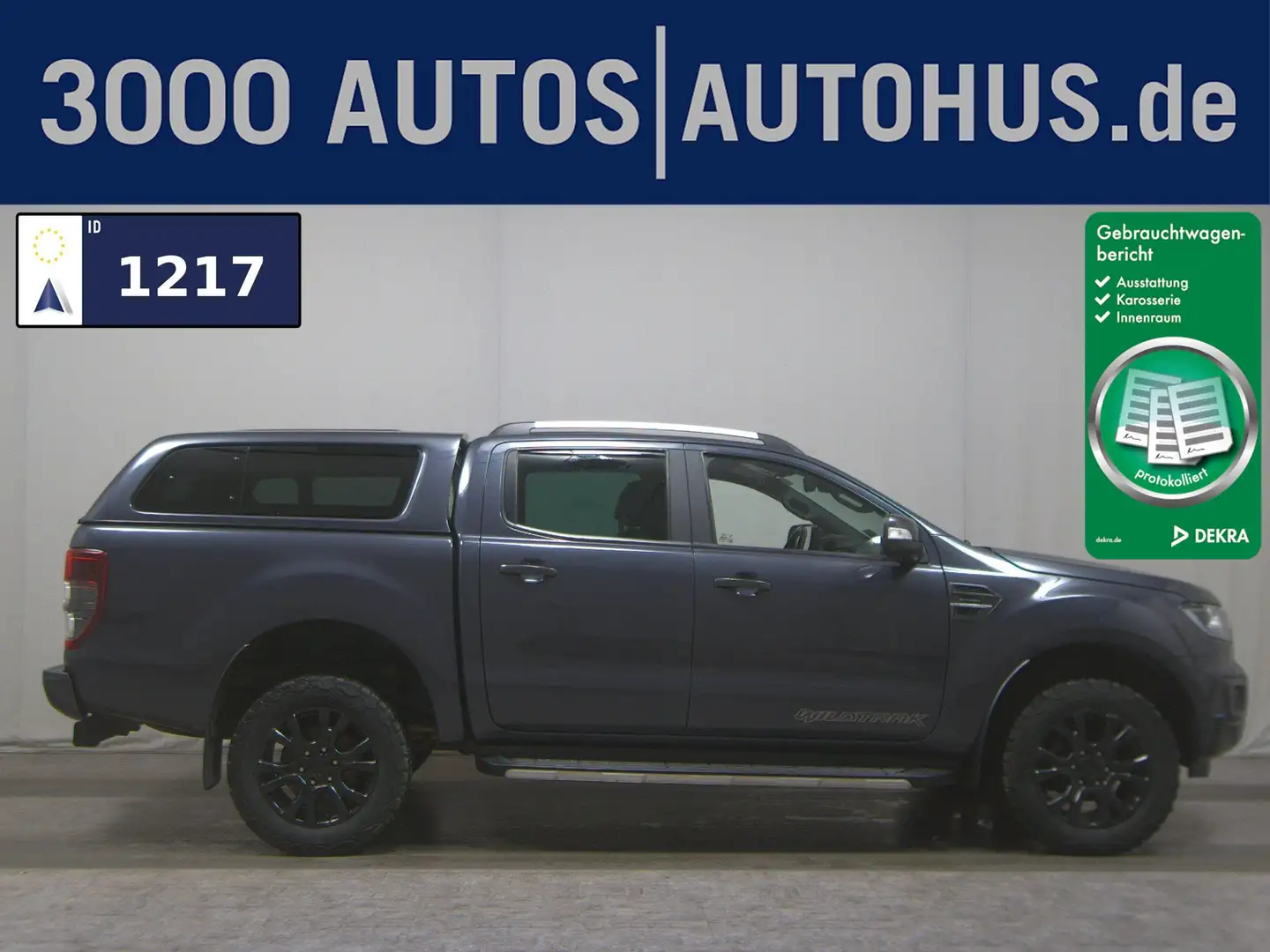 Ford Ranger 2.0 TDCI 4x4 Wildtrak Navi LED AHK RFK Gris - 1