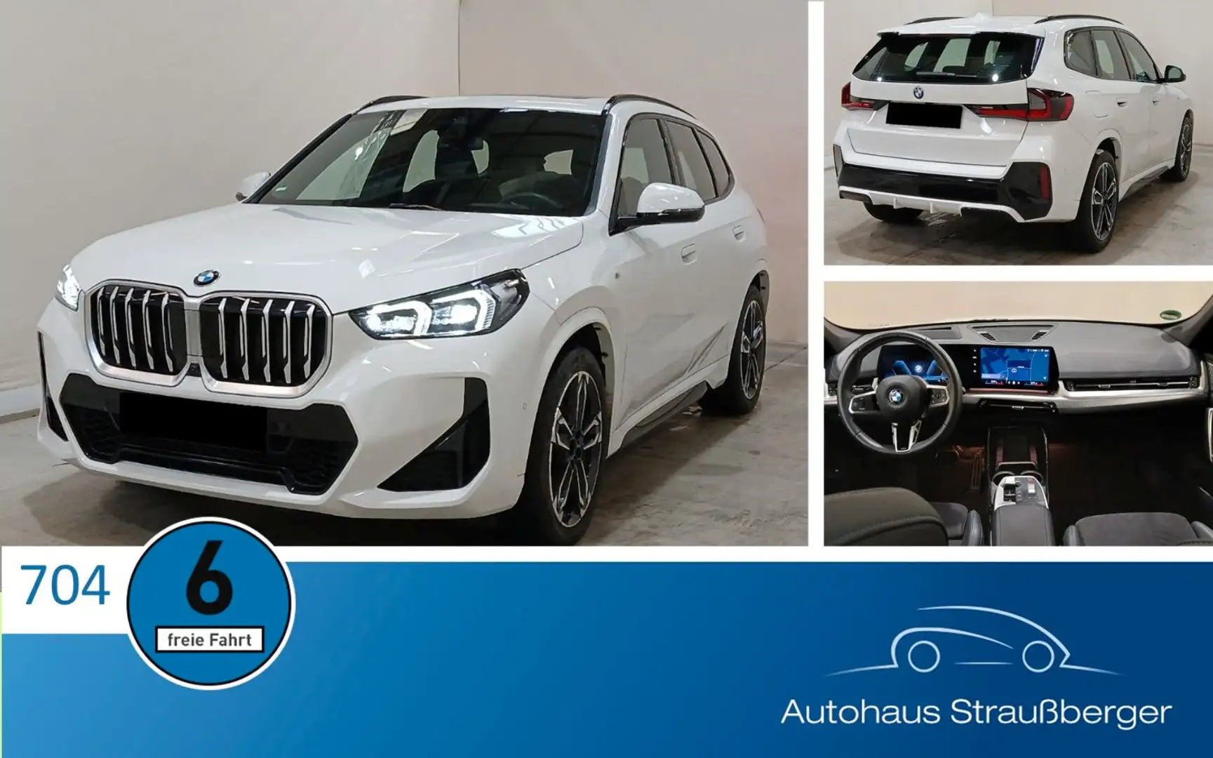 BMW X1 23d xDrive M Sport ACC PANO SHZ AHK H-K HuD Weiß - 1