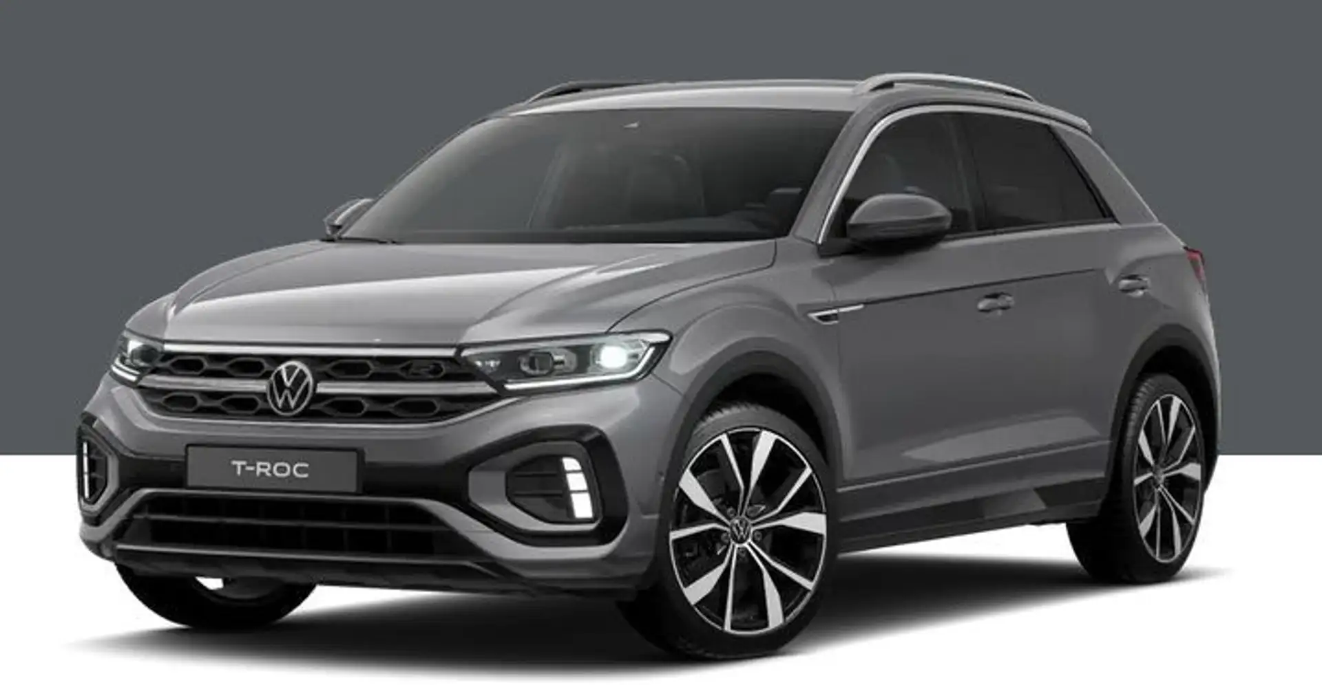 Volkswagen T-Roc 1.5TSi DSG R-Line+AHK+Kamera+e-Klappe+19"+ Grijs - 1