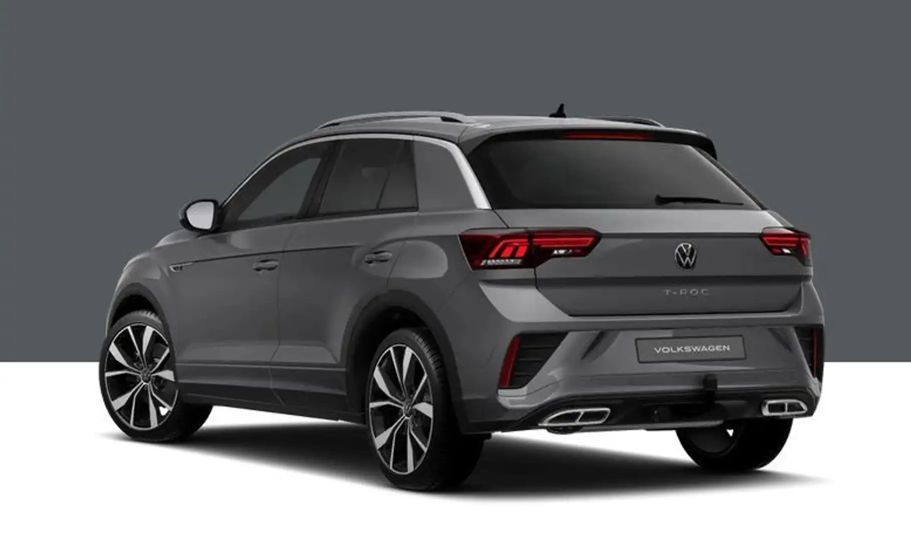 Volkswagen T-Roc 1.5TSi DSG R-Line+AHK+Kamera+e-Klappe+19"+ Grijs - 2