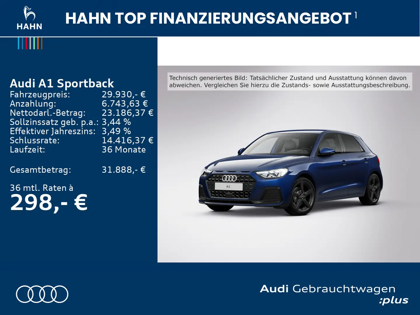 Audi A1 35 TFSI advanced Sonos Carplay Sitz Blau - 2