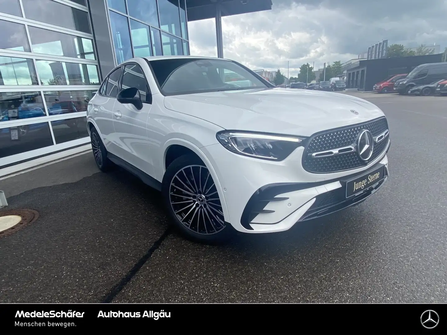 Mercedes-Benz GLC 220 GLC 220 d 4M Coupe AMG Night 20Zoll AHK LED Kam Weiß - 2
