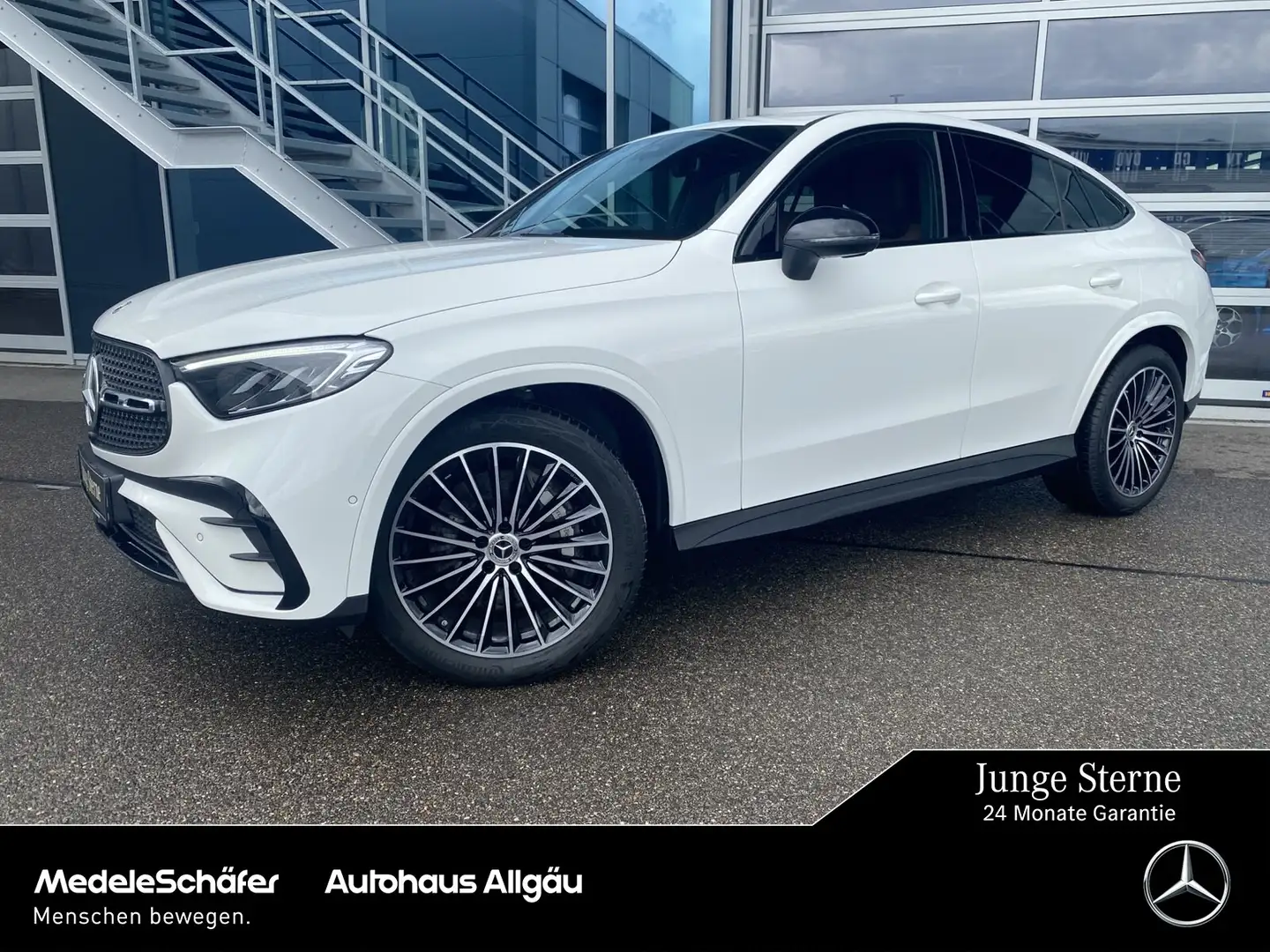 Mercedes-Benz GLC 220 GLC 220 d 4M Coupe AMG Night 20Zoll AHK LED Kam Weiß - 1