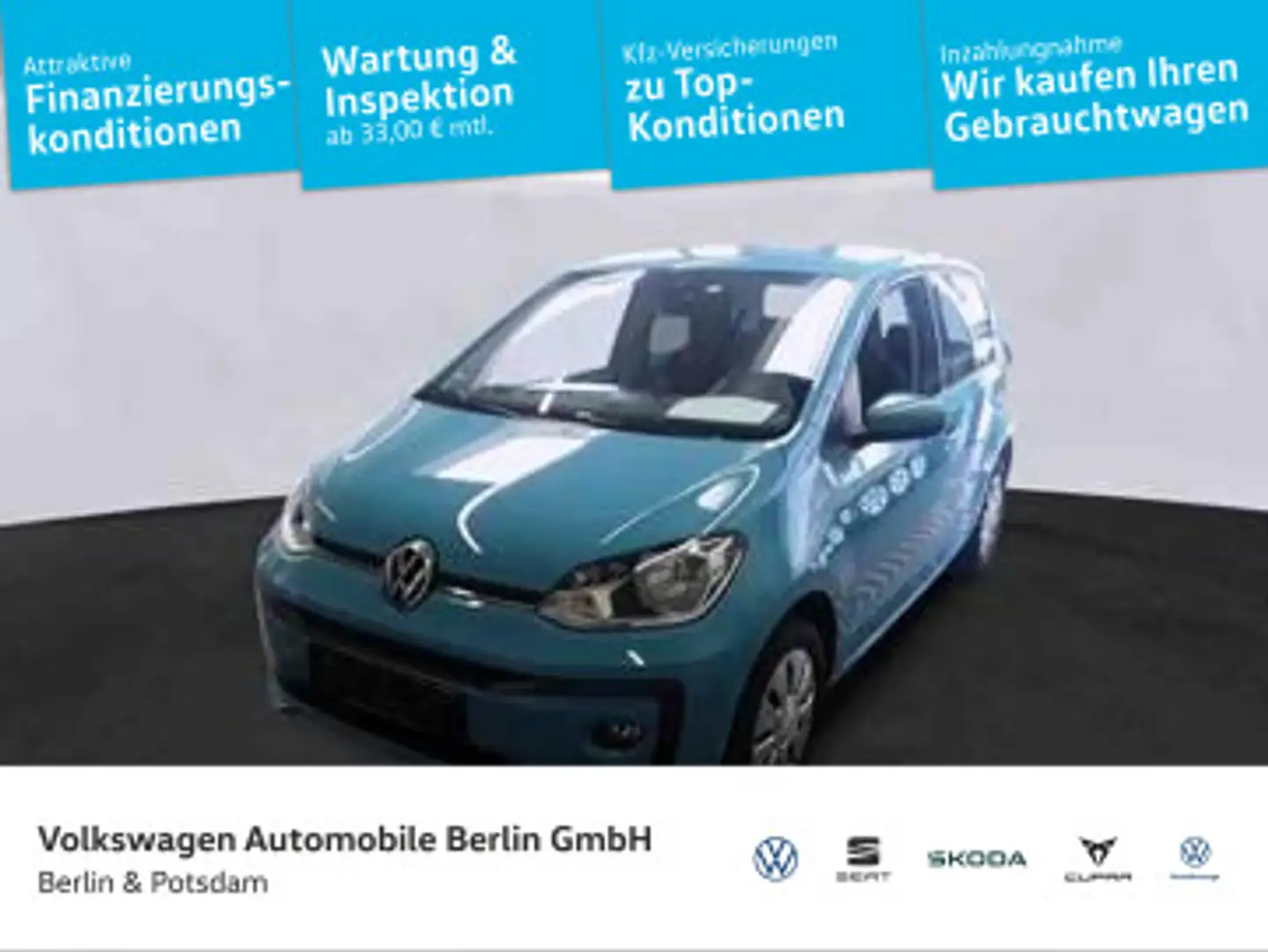 Volkswagen up! 1.0 move up Klima R-Kam SHZ PDC Telefon Blau - 1