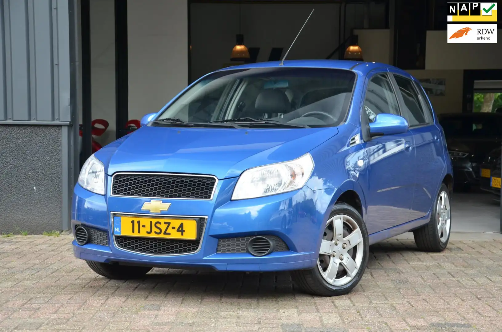 Chevrolet Aveo 1.4 16V LS Airco|1e Eig|Nwe APK|Elek. Ramen Blauw - 1