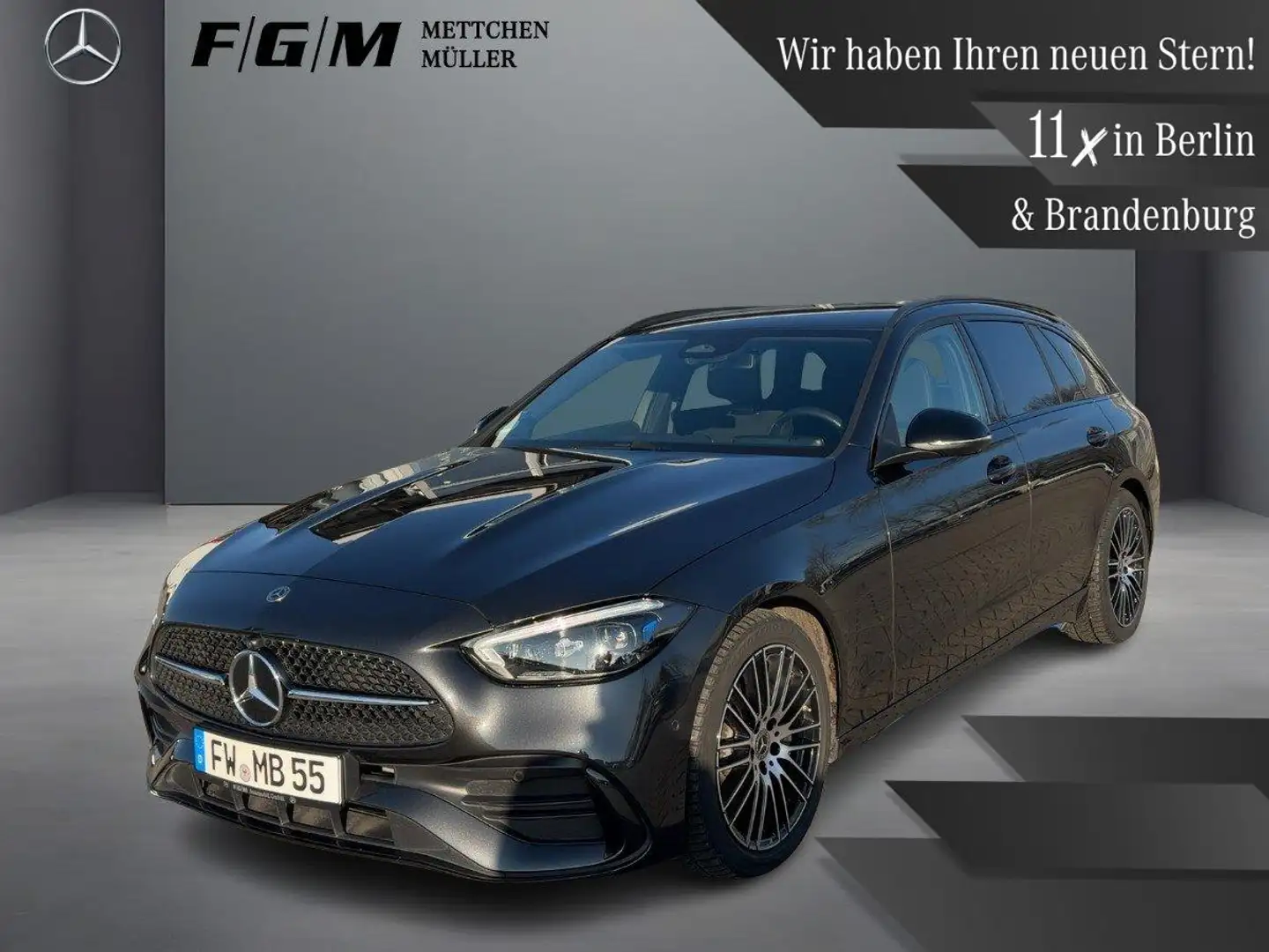 Mercedes-Benz C 200 d T AMG Line Burm|DigiLight|360|Distronic Grau - 1