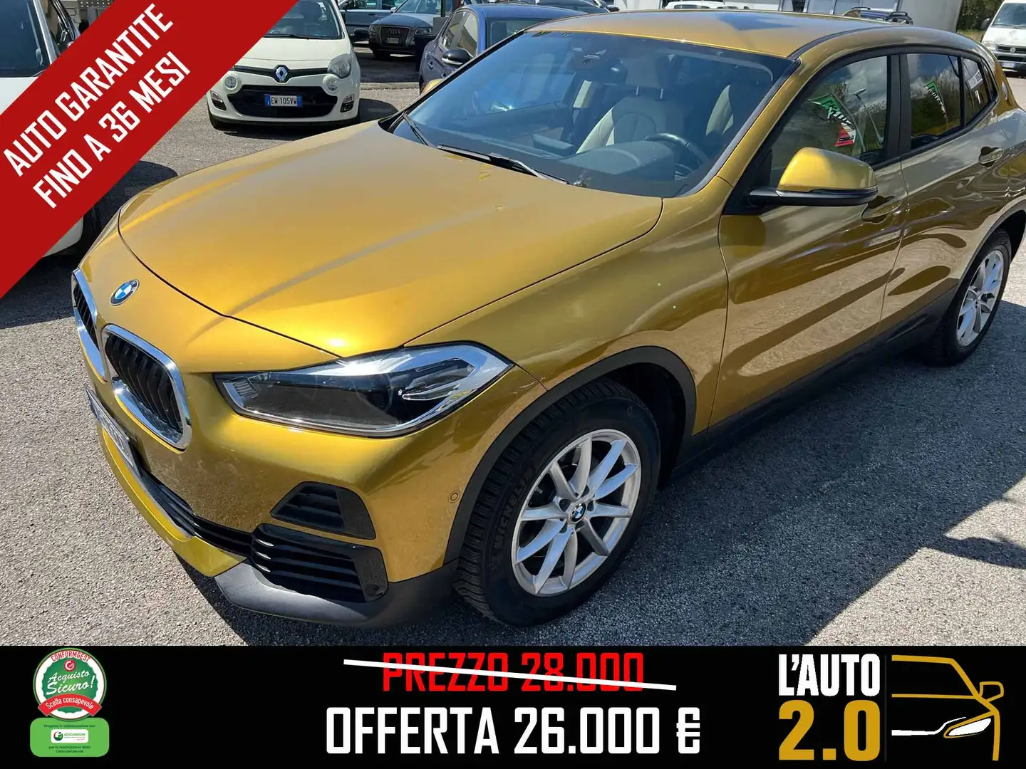 BMW X2 X2 xdrive20d Msport X auto Oro - 1