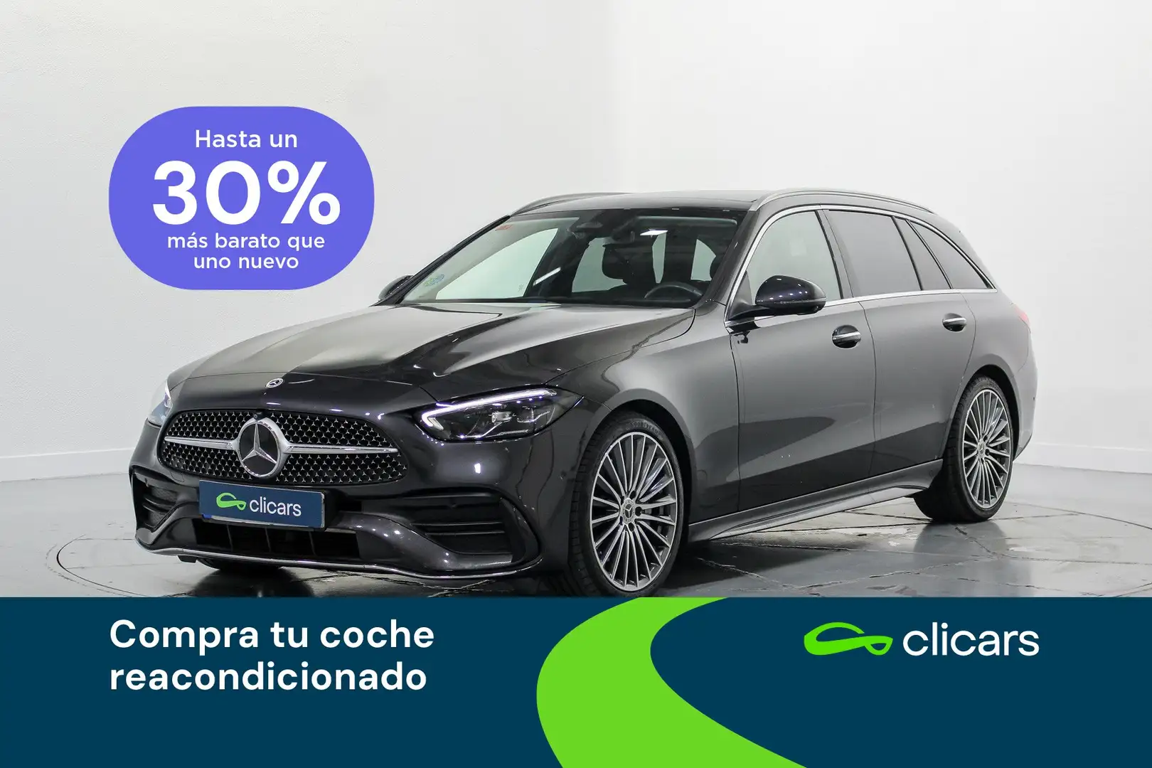 Mercedes-Benz C 220 Estate 220d 9G-Tronic Gris - 1