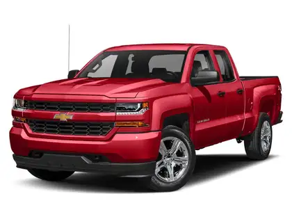 Red 2018 Chevrolet Silverado 1500 Pickup Truck Four-Wheel Drive 6-Speed Automatic